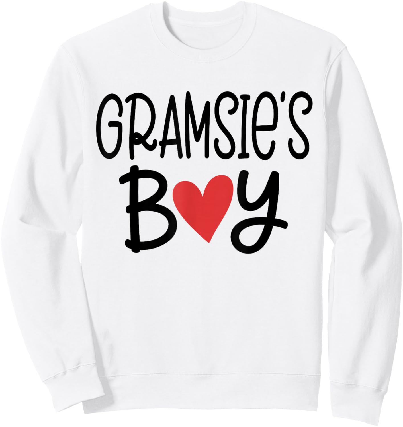 GRAMSIE’S Boy Favorite Child Grandma Funny Mothers Day Sweatshirt - Sweatshirt | White