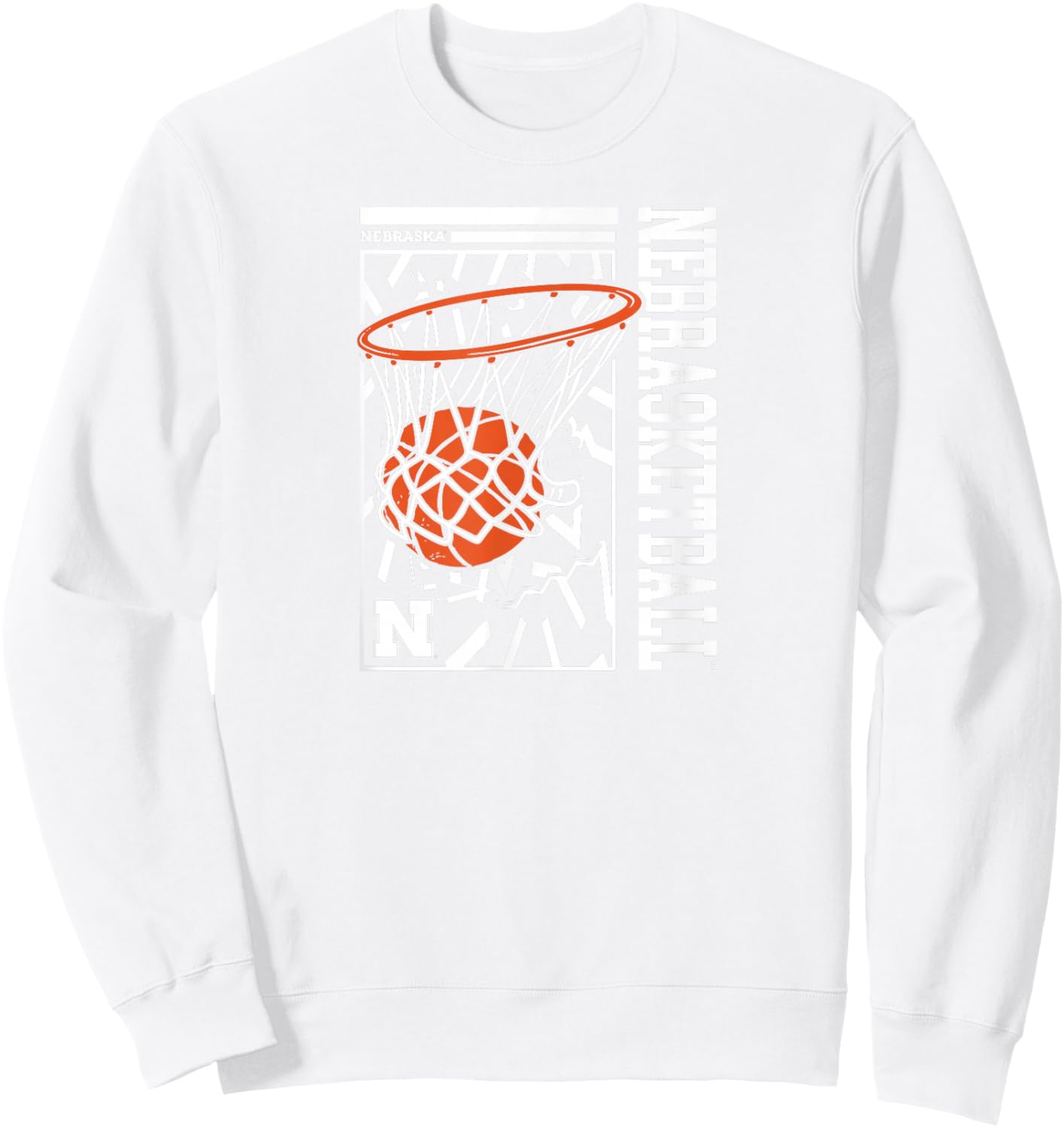 Nebraska Basketball - Nebrasketball - Nebraska Cornhuskers Sweatshirt - Sweatshirt | White