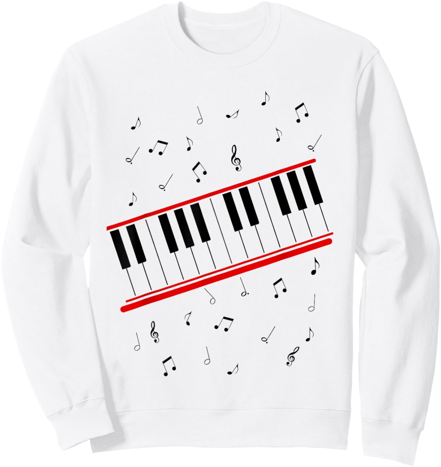 Piano Beat it Music Cosplay Sweatshirt - Sweatshirt | White