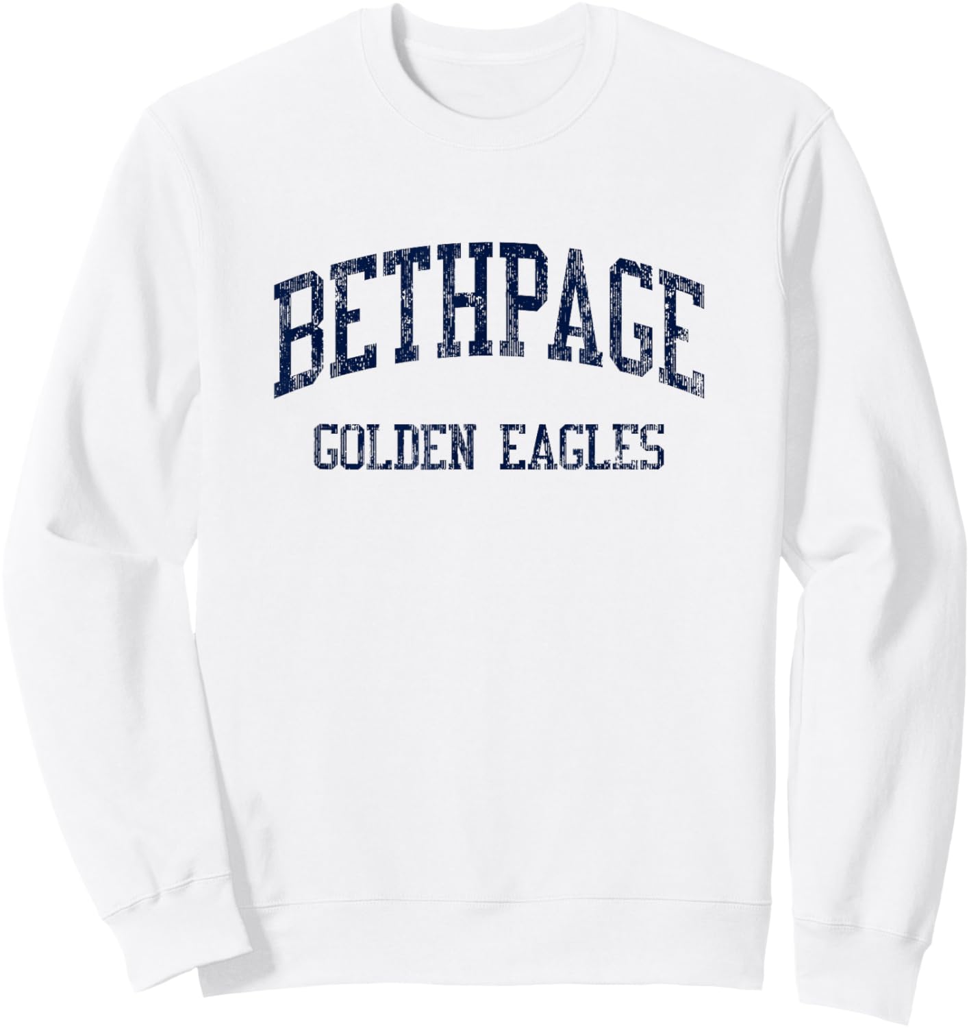 Bethpage High School HS Bethpage NY Vintage Sports Sweatshirt - Sweatshirt | White