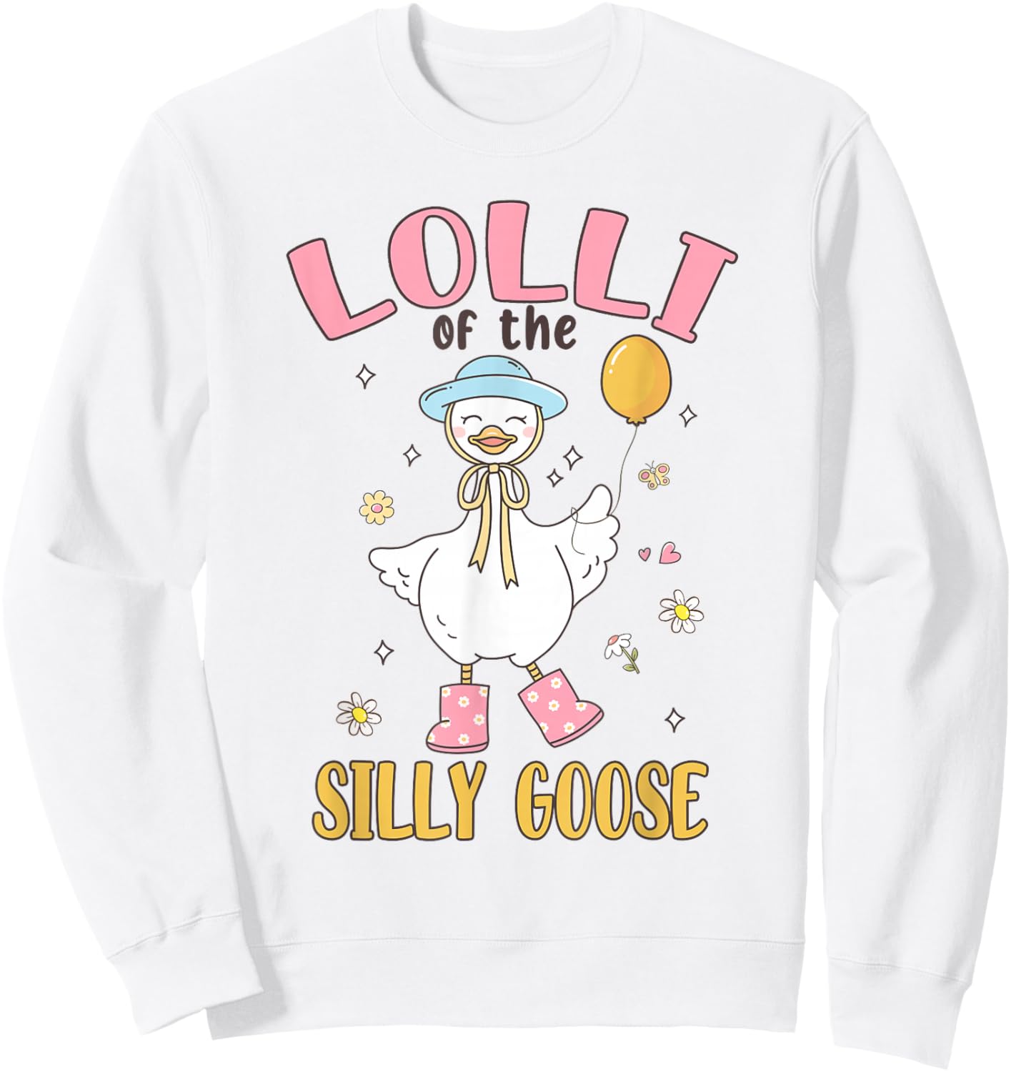 Lolli of The Silly Goose First Birthday Family Matching Sweatshirt - Sweatshirt | White
