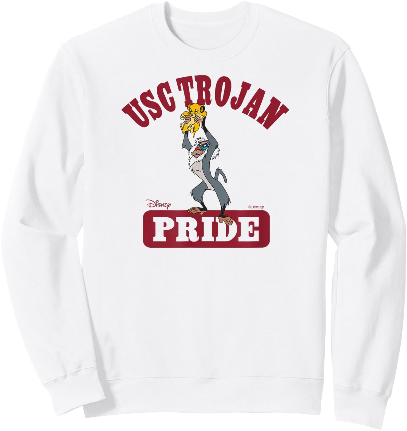USC Trojans Lion King Pride Gray Officially Licensed Sweatshirt - Sweatshirt | White
