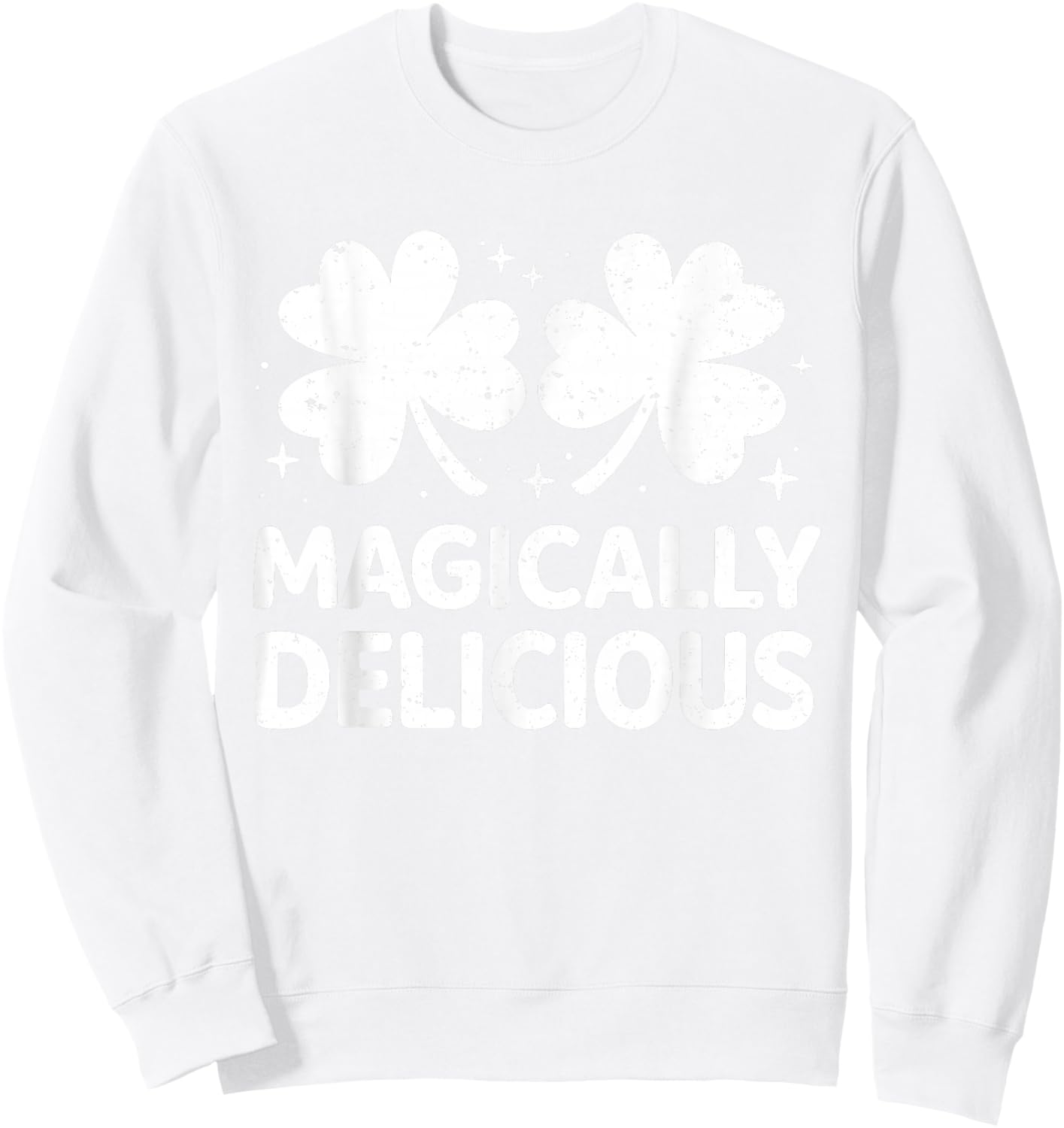Funny St Patrick's Day Irish Shamrock St Patty's Day Sweatshirt - Sweatshirt | White