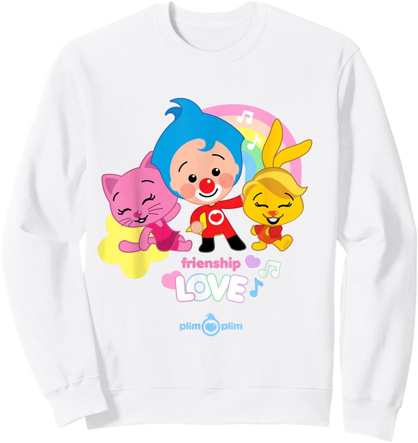 Plim Plim Valentine's Day – Friendship Love Sweatshirt - Sweatshirt | White