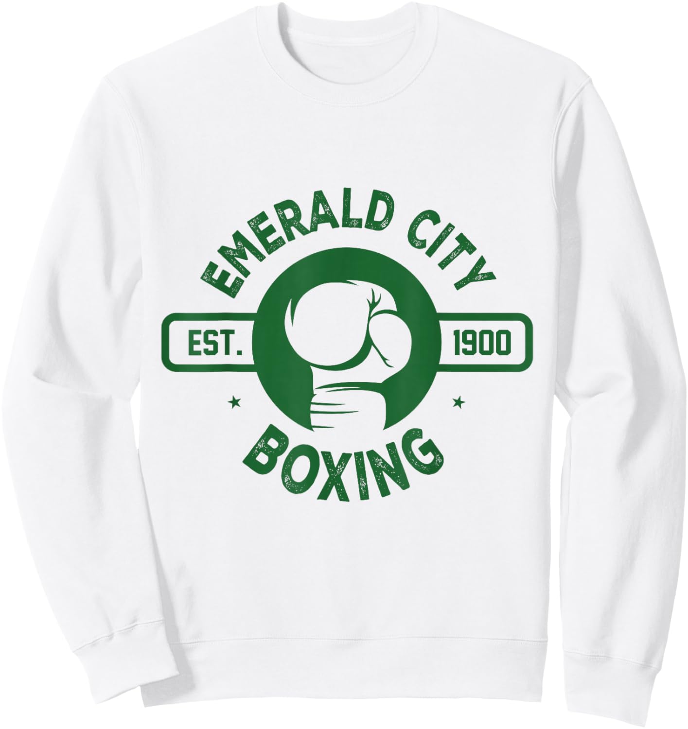 Wizard of Oz Emerald City Boxing Costume Halloween Adult Kid Sweatshirt - Sweatshirt | White
