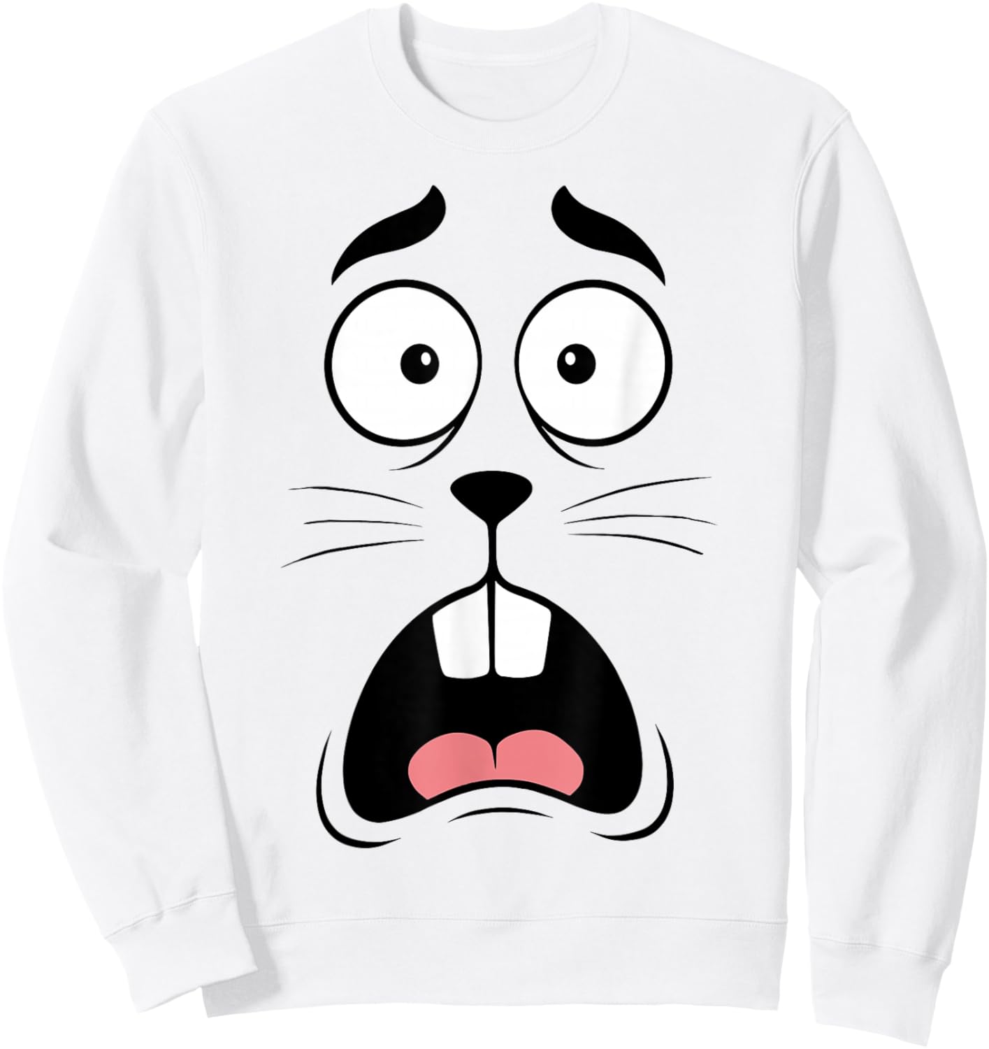Jasper Rabbit Boojee Easter Funny Costume Sweatshirt - Sweatshirt | White