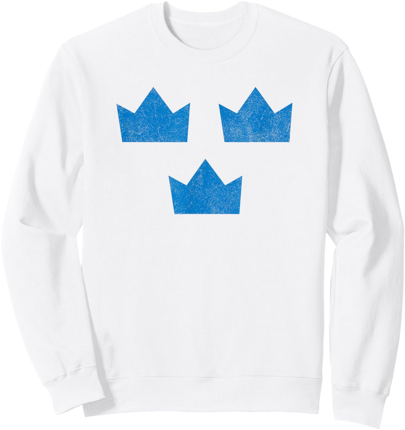 Sweden Flag Three Crowns Sverige Swedish Hockey Sweatshirt - Sweatshirt | White