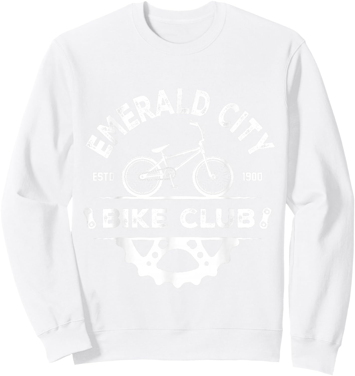 Wizard of Oz Emerald City Bike Club Costume Halloween Group Sweatshirt - Sweatshirt | White