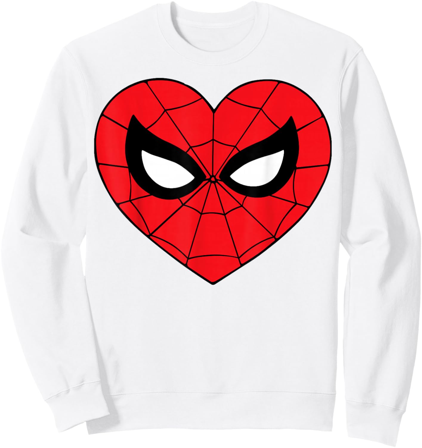 Marvel Comics Spider-Man Heart-Shaped Mask Sweatshirt - Sweatshirt | White