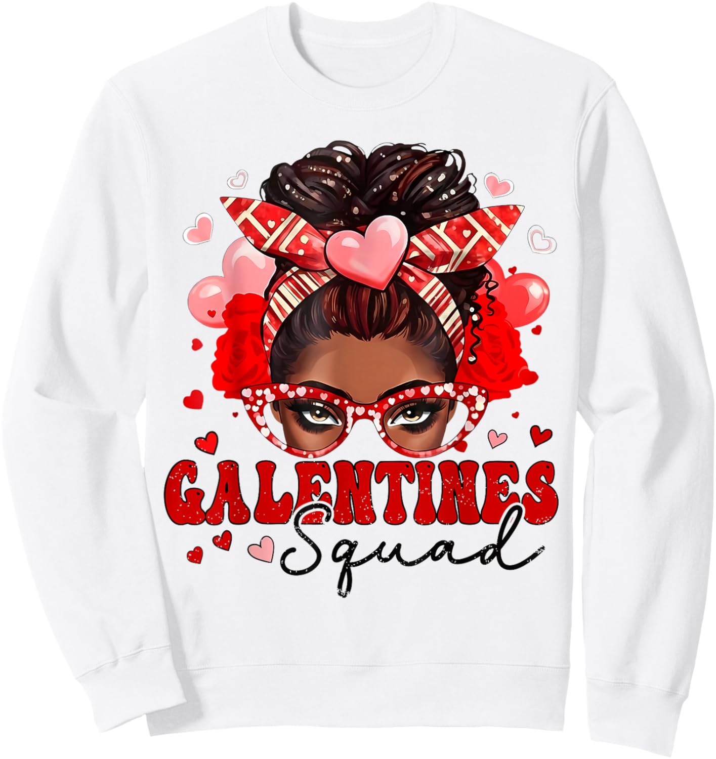 Galentine's Day Squad for Friends Festive Ladies Valentine's Sweatshirt - Sweatshirt | White