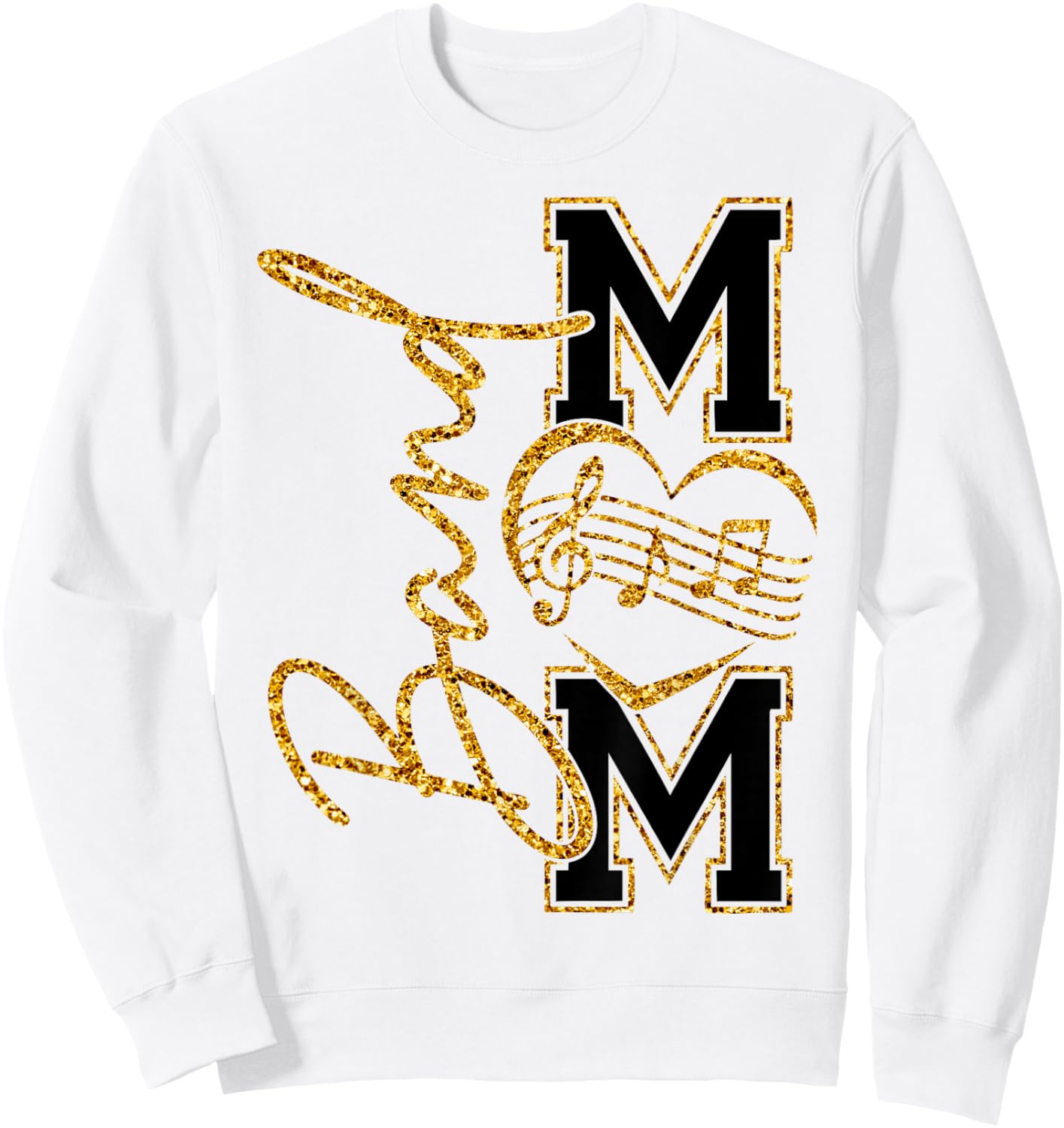 Band Mom Life Mother's Day Band Mama Marching Band Mom Sweatshirt - Sweatshirt | White
