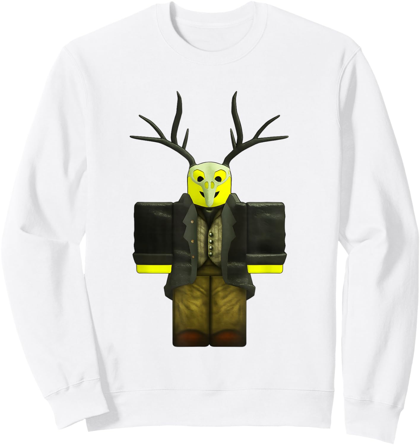 Cultist in The Forest Kids Run 99 Nights Halloween Escape Sweatshirt - Sweatshirt | White
