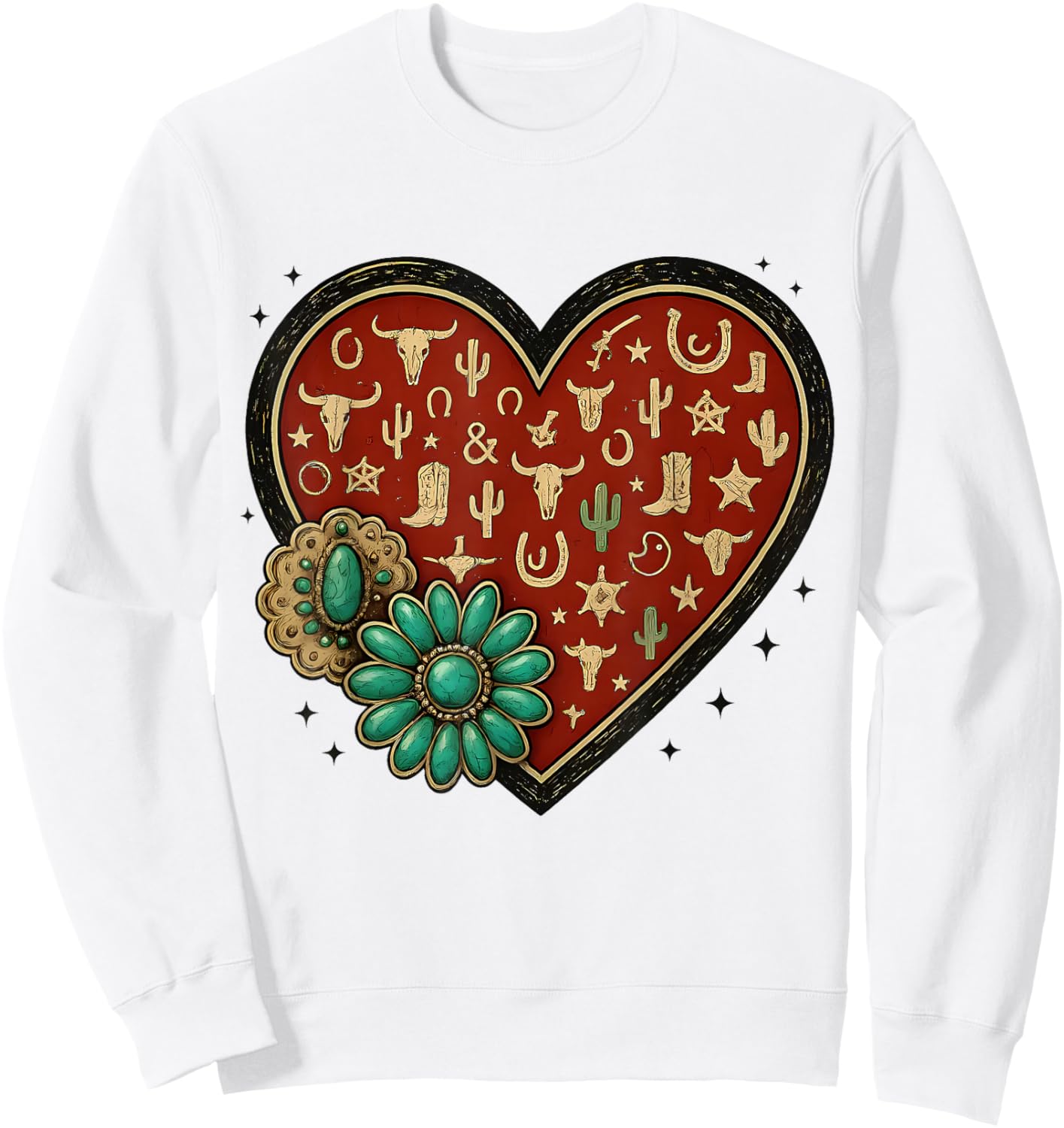 Howdy Valentine Rodeo Western Country Southern Men Women Kid Sweatshirt - Sweatshirt | White