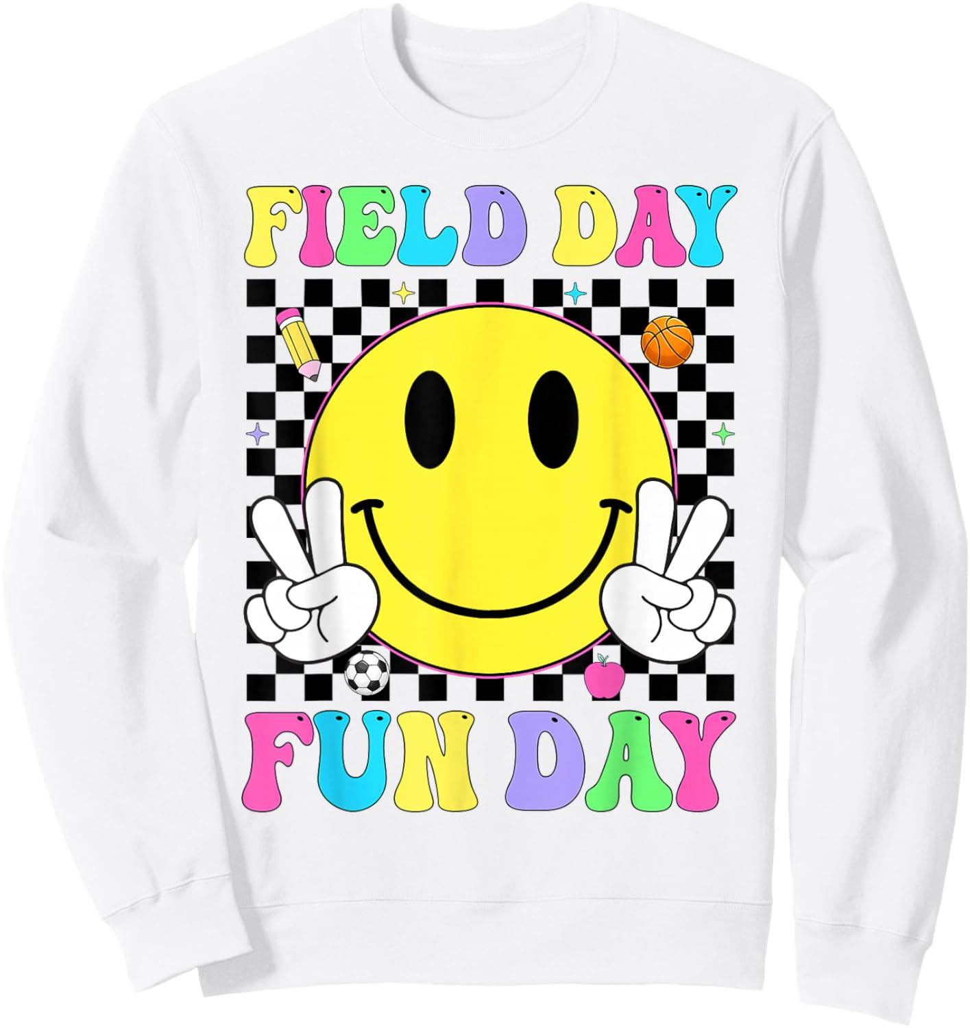 Field Day Fun Day School Team Teacher Kids Field Day 2026 Sweatshirt - Sweatshirt | White
