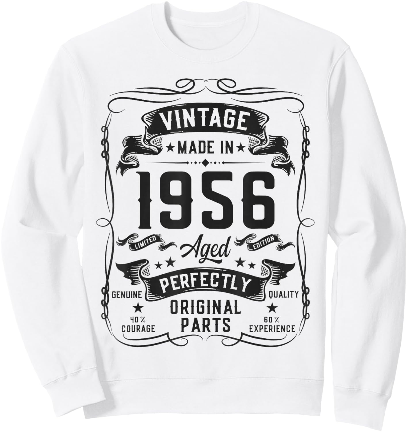 Vintage 1956 70yr 70th Birthday Gifts 70 Years Old Sweatshirt - Sweatshirt | White