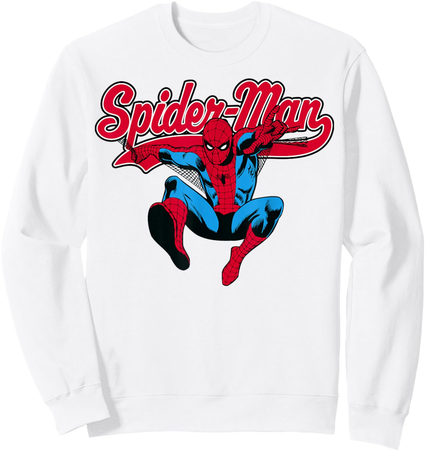 Marvel Comics Spider-Man in Action Sweatshirt - Sweatshirt | White