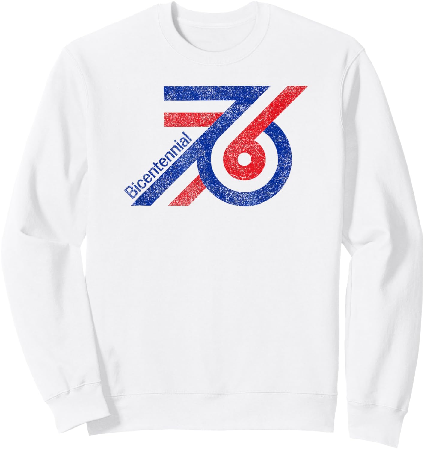 Bicentennial '76 Patriotic Throwback USA Sweatshirt - Sweatshirt | White