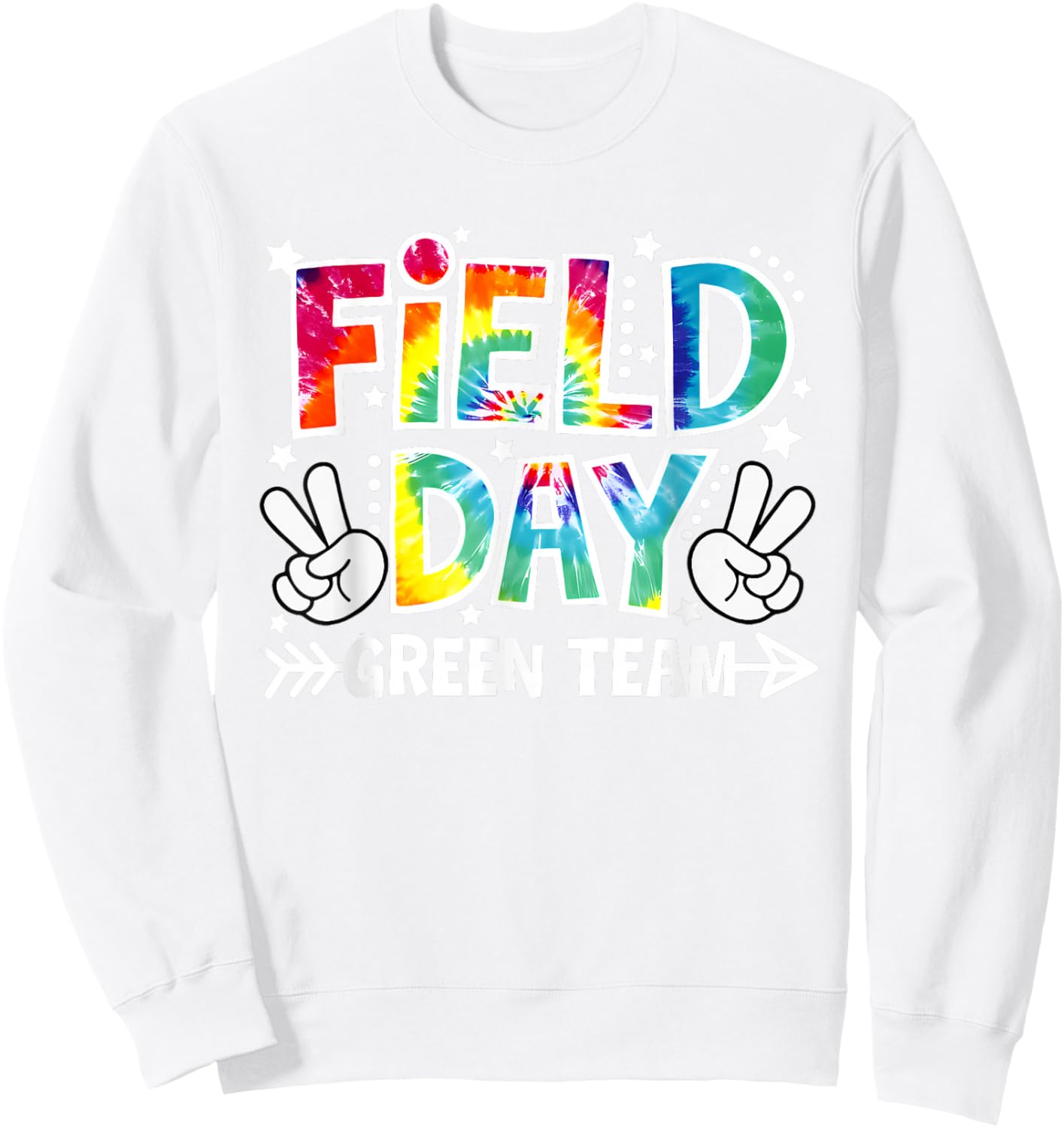 Field Day Green Team Funny for Teacher Kids Field Day Games Sweatshirt - Sweatshirt | White
