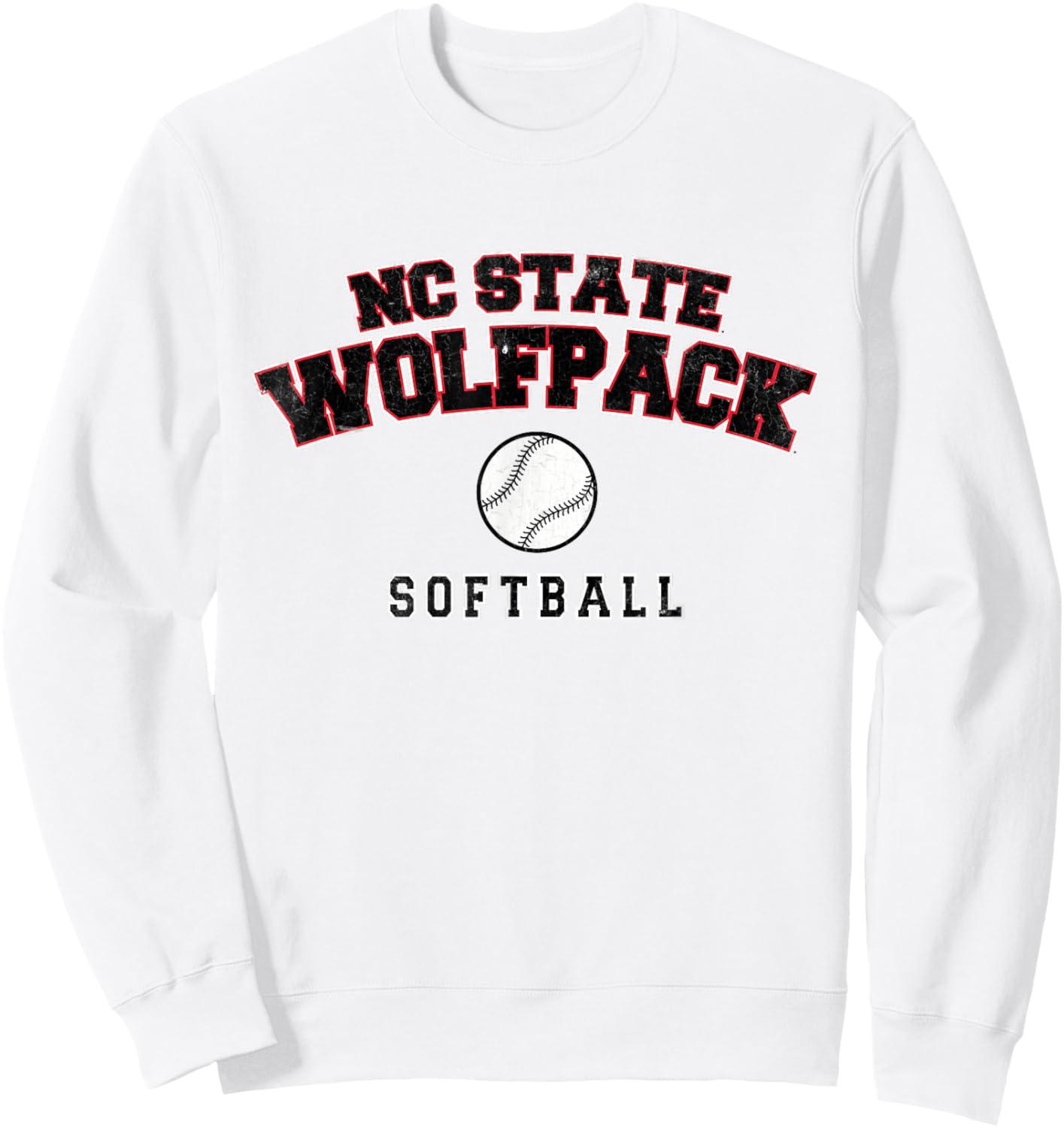 NC State Wolfpack Softball Sweatshirt - Sweatshirt | White