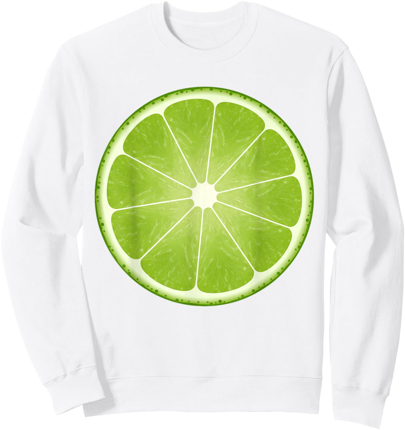 Lime Slice Costume Halloween Fruit Salad Lover Sweatshirt - Sweatshirt | White