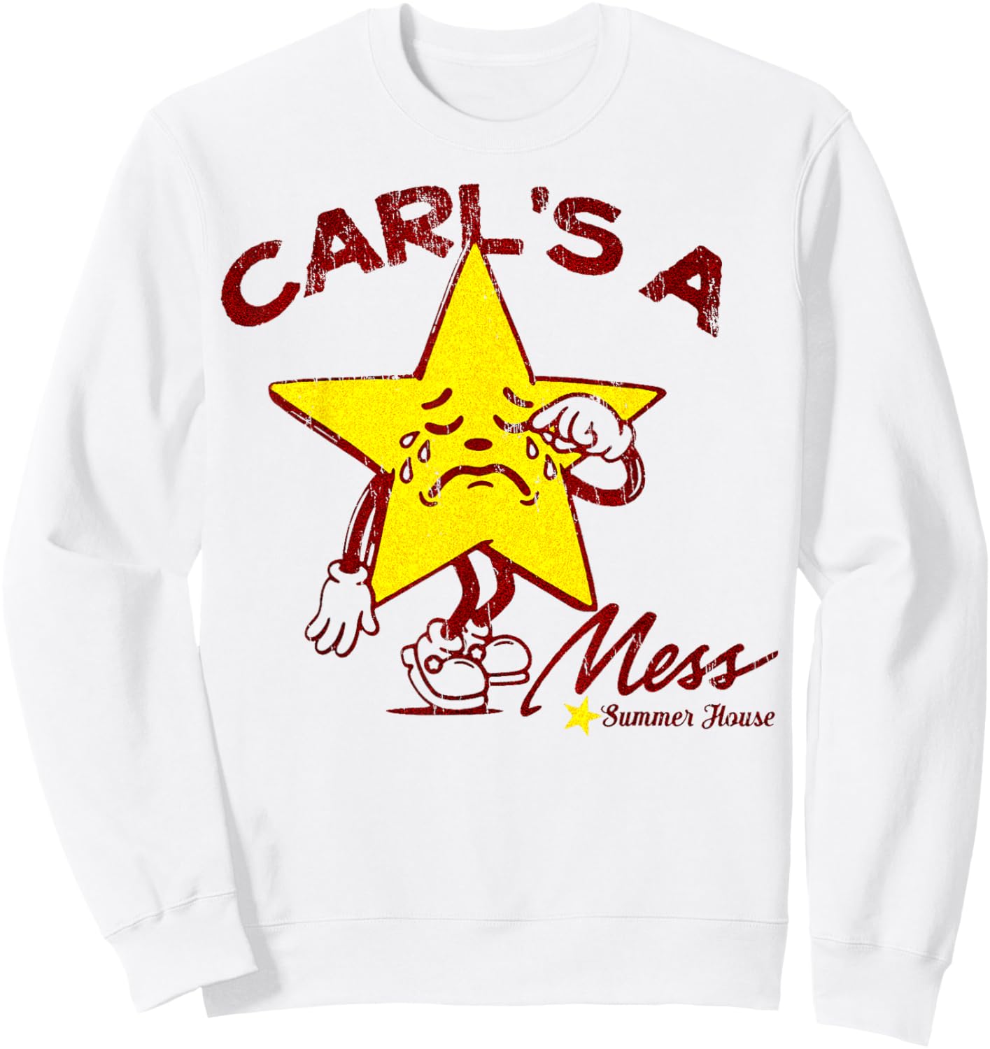 Carl's A Mess Summerhouse Sweatshirt - Sweatshirt | White