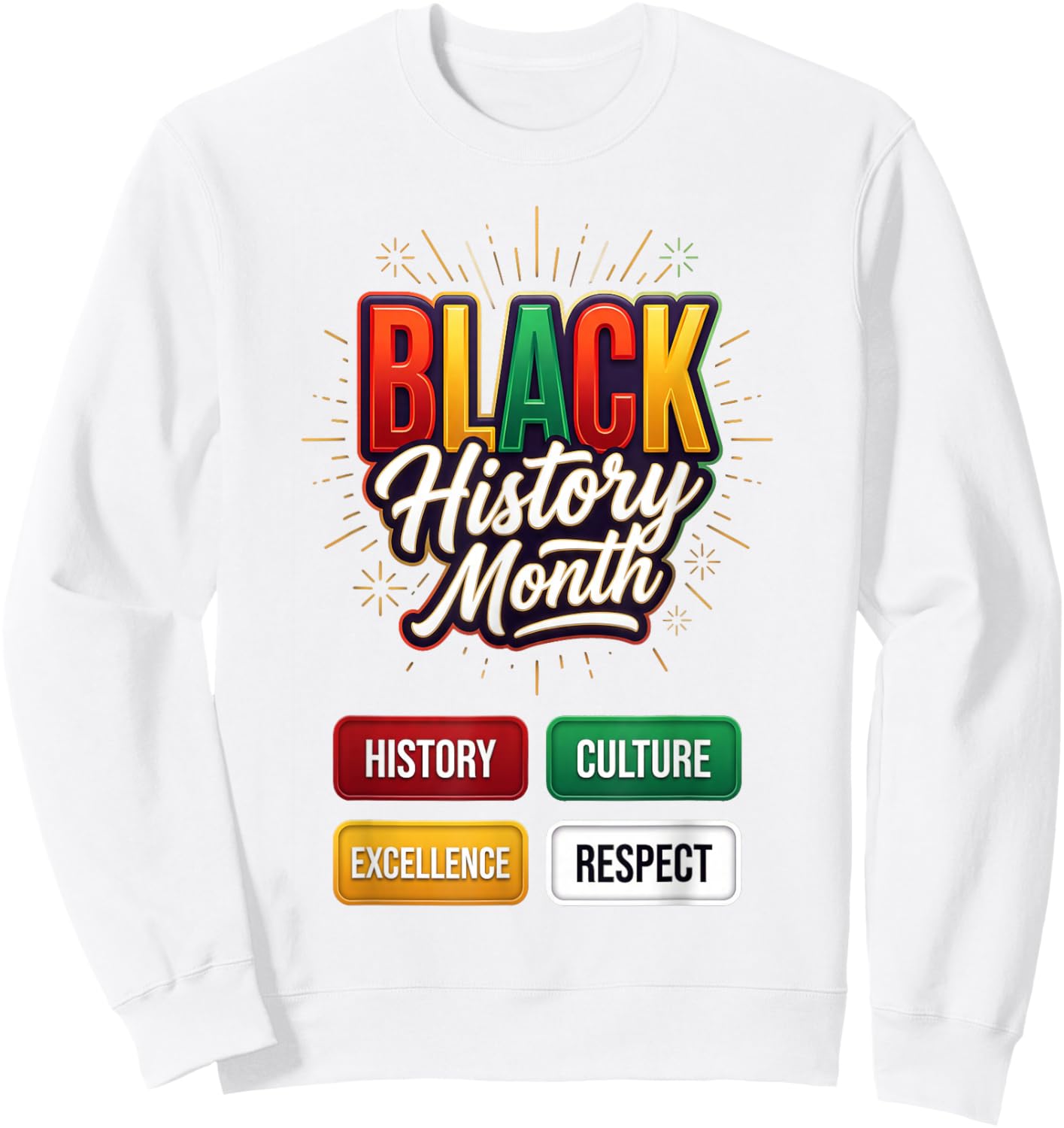 Black History Month Africa African Kids Sweatshirt - Sweatshirt | White