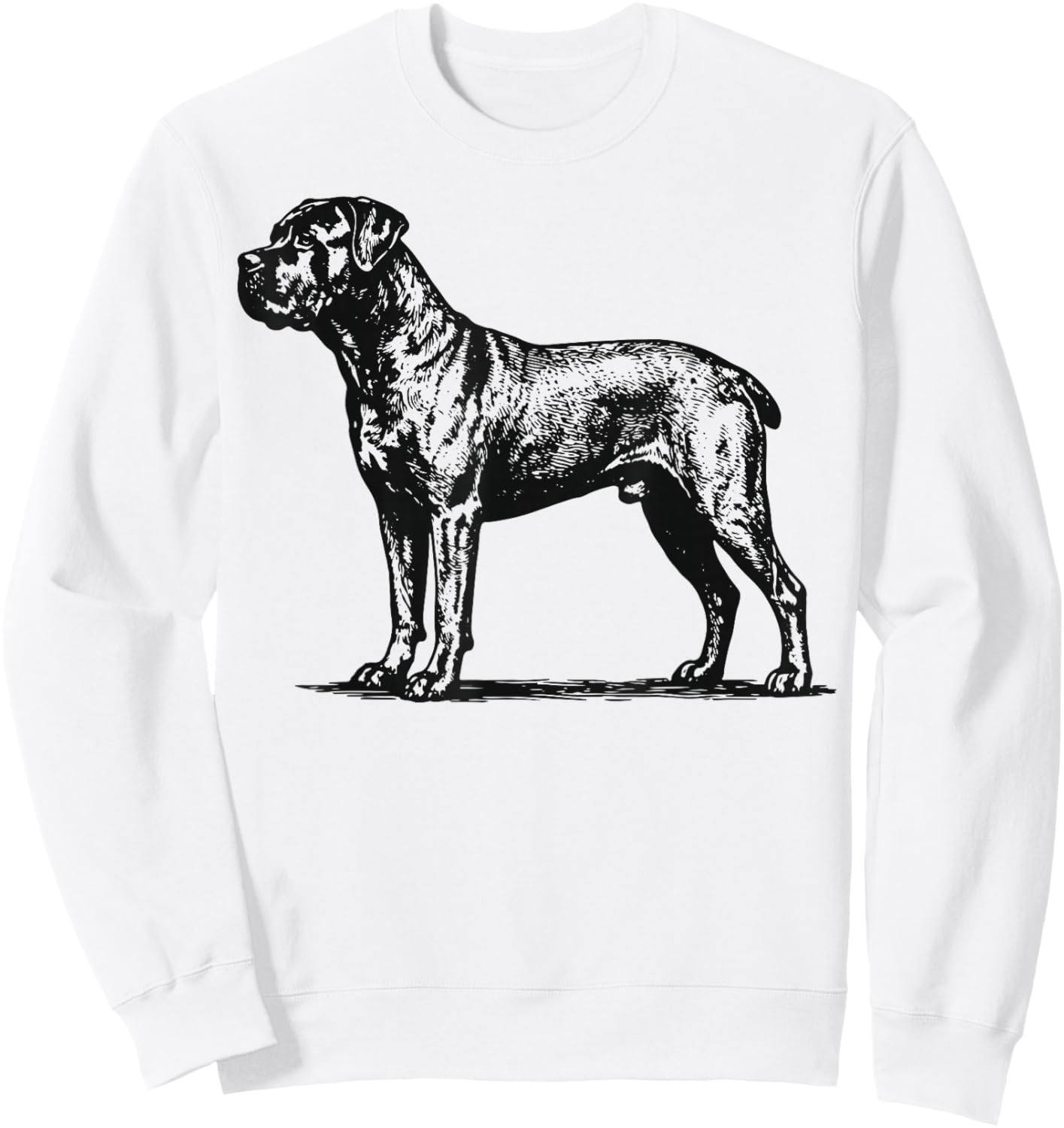 Cane Corso Illustration Sweatshirt - Sweatshirt | White