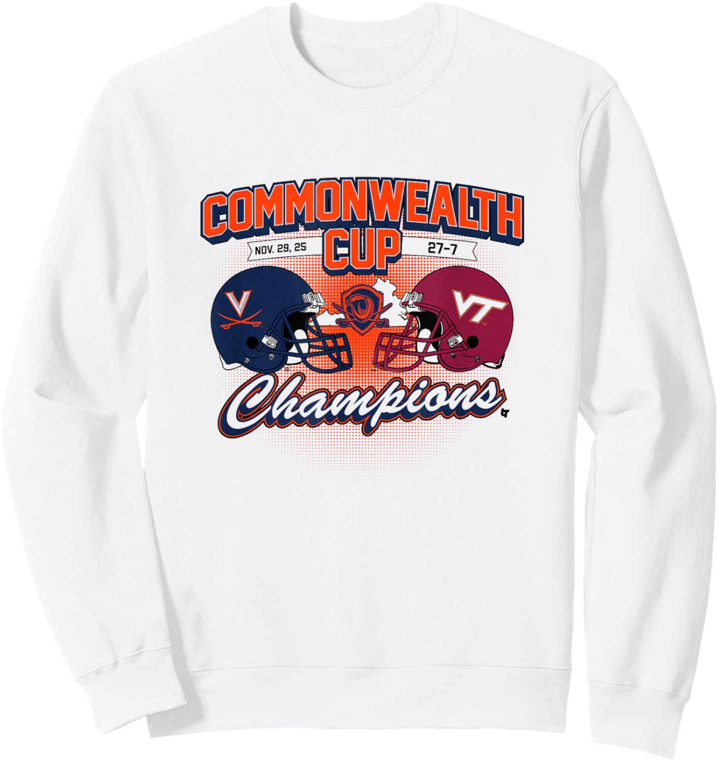 Commonwealth Cup Winner 2025 - Virginia Cavaliers Football Sweatshirt - Sweatshirt | White