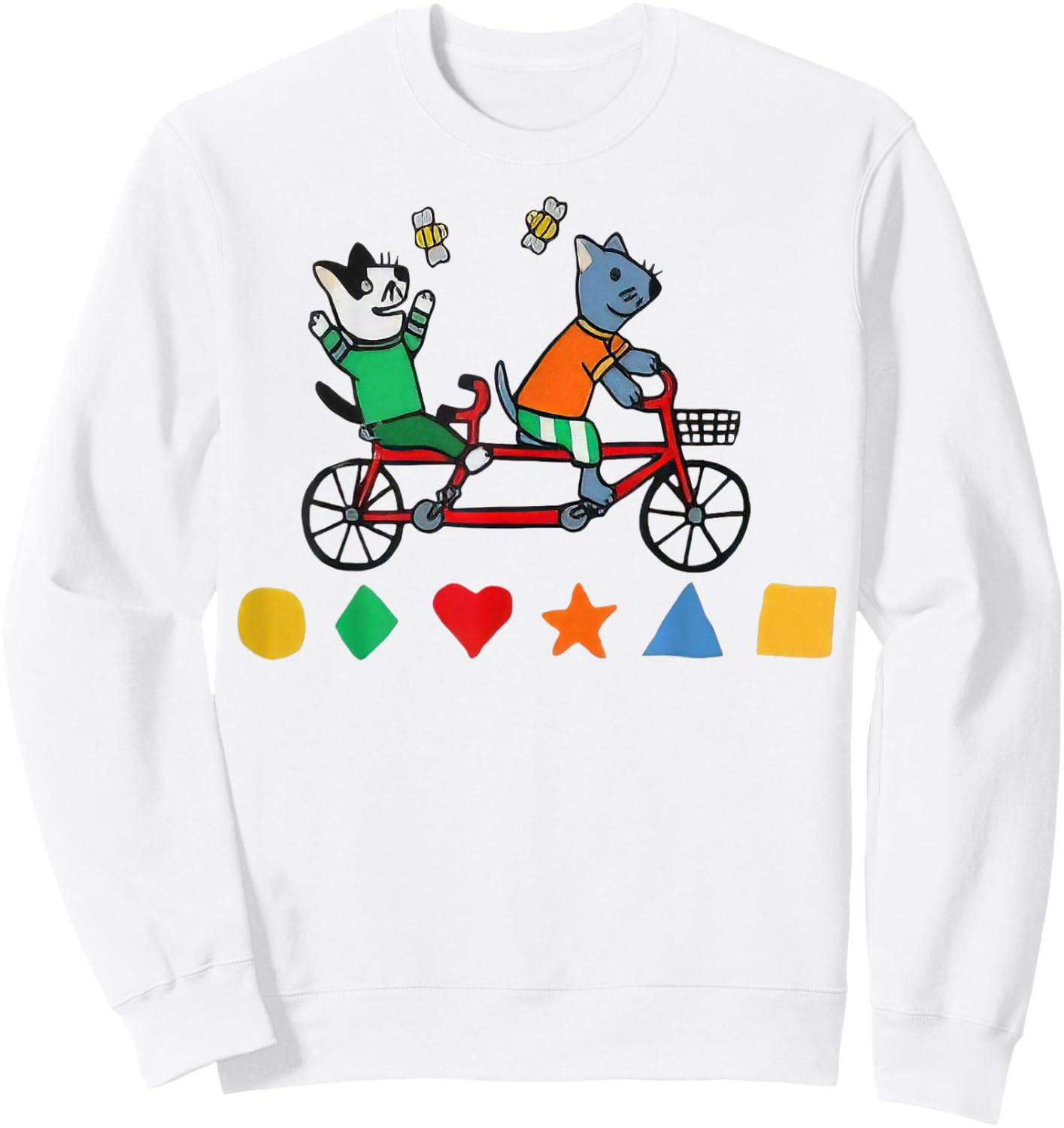 Slushy Noobz Cycling Animal Sweatshirt - Sweatshirt | White