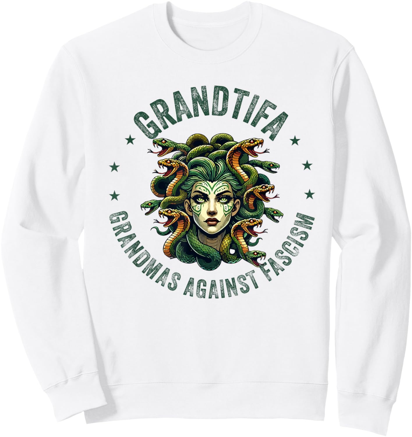 Protest Medusa Feminist Sweatshirt - Sweatshirt | White