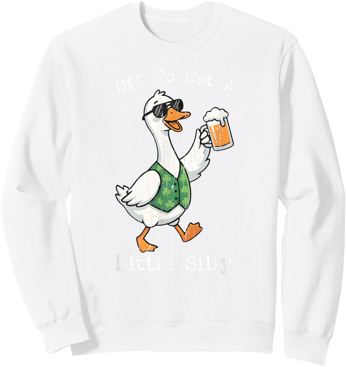Off to Get A Little Silly, St Patricks Day Sweatshirt - Sweatshirt | White
