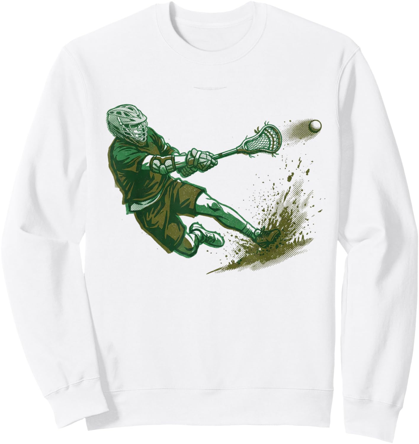 Lacrosse Lax Fan Sweatshirt - Sweatshirt | White
