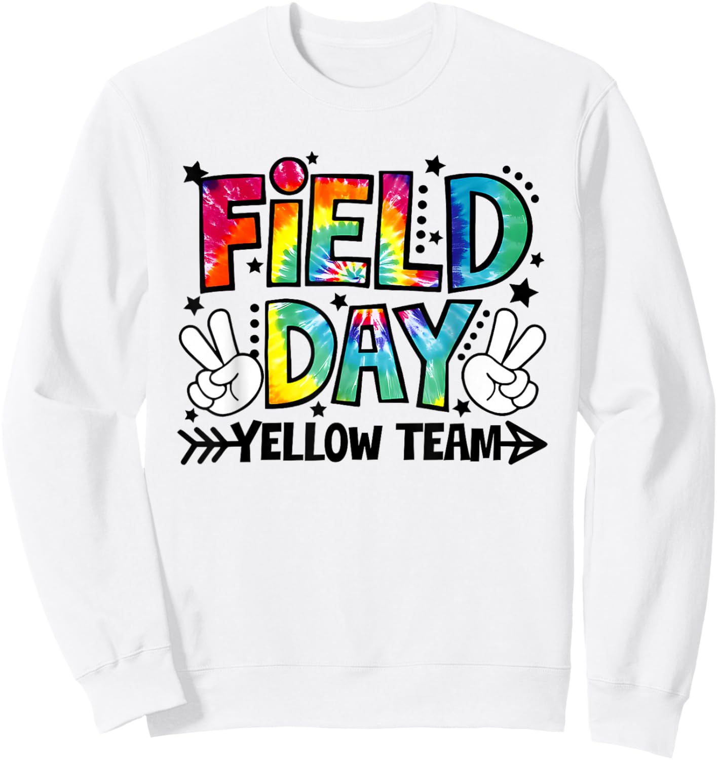 Field Day Yellow Team Funny for Teacher Kids Field Day Games Sweatshirt - Sweatshirt | White