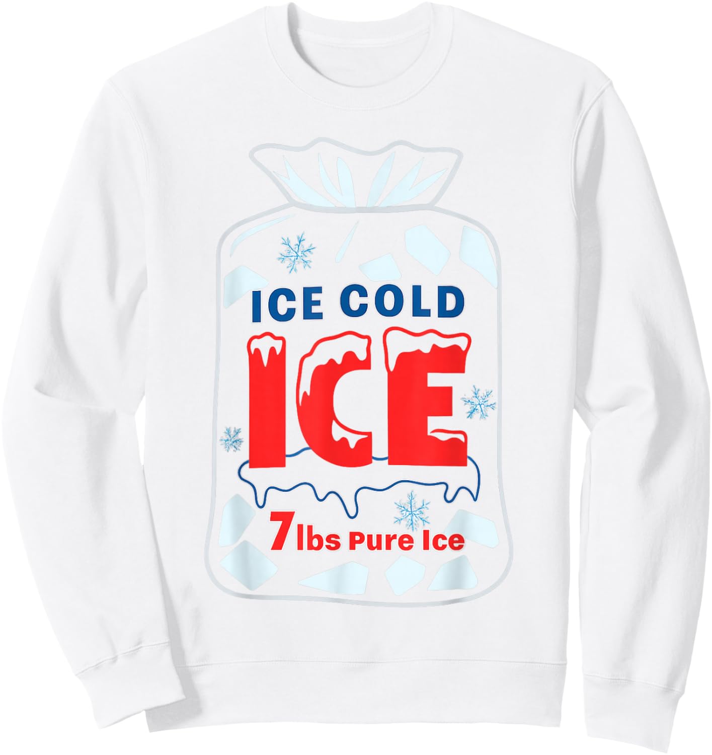 Bag of Ice Halloween Costume Sweatshirt - Sweatshirt | White