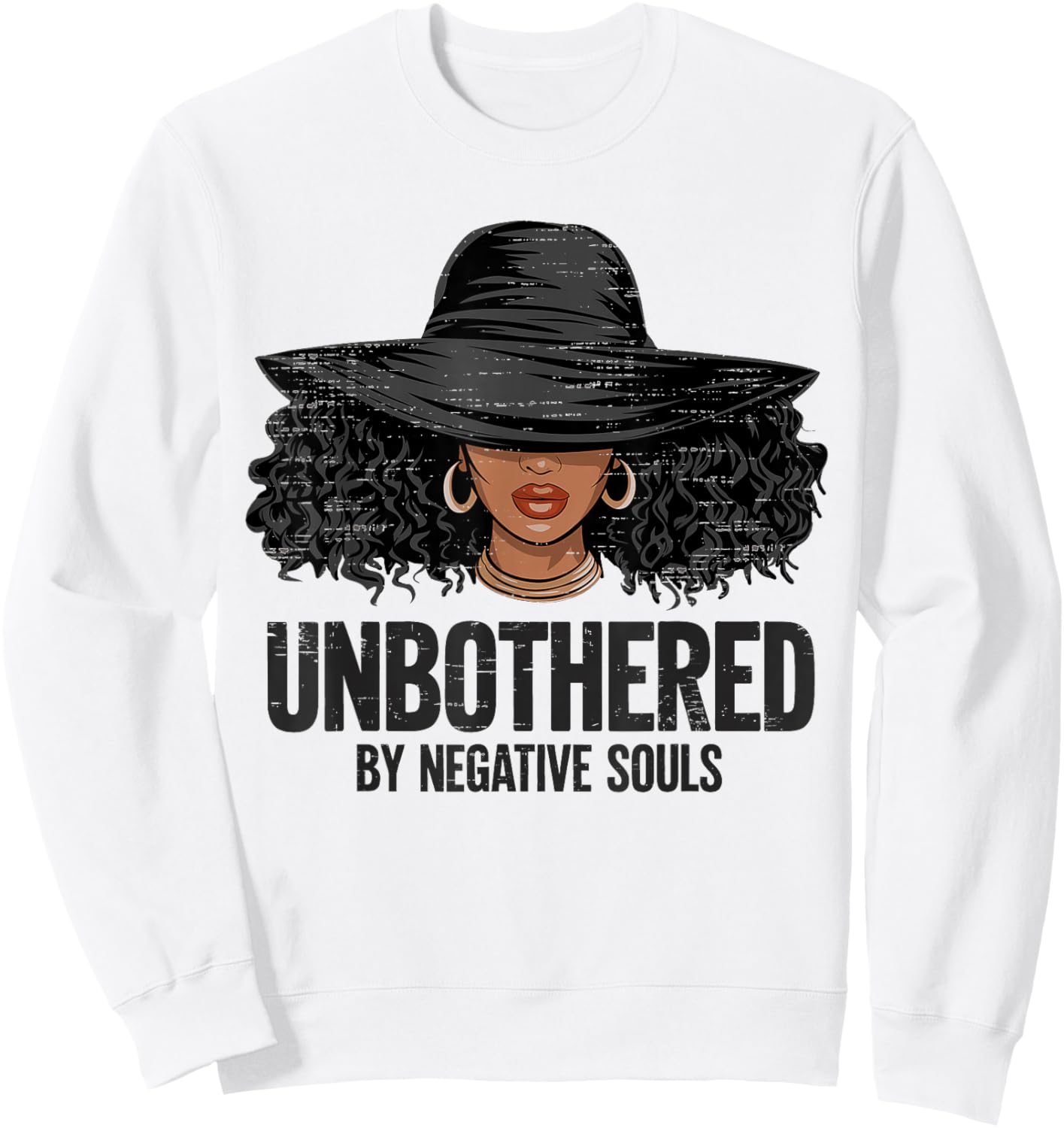 Unbothered Black History African Women Melanin Black Queen Sweatshirt - Sweatshirt | White