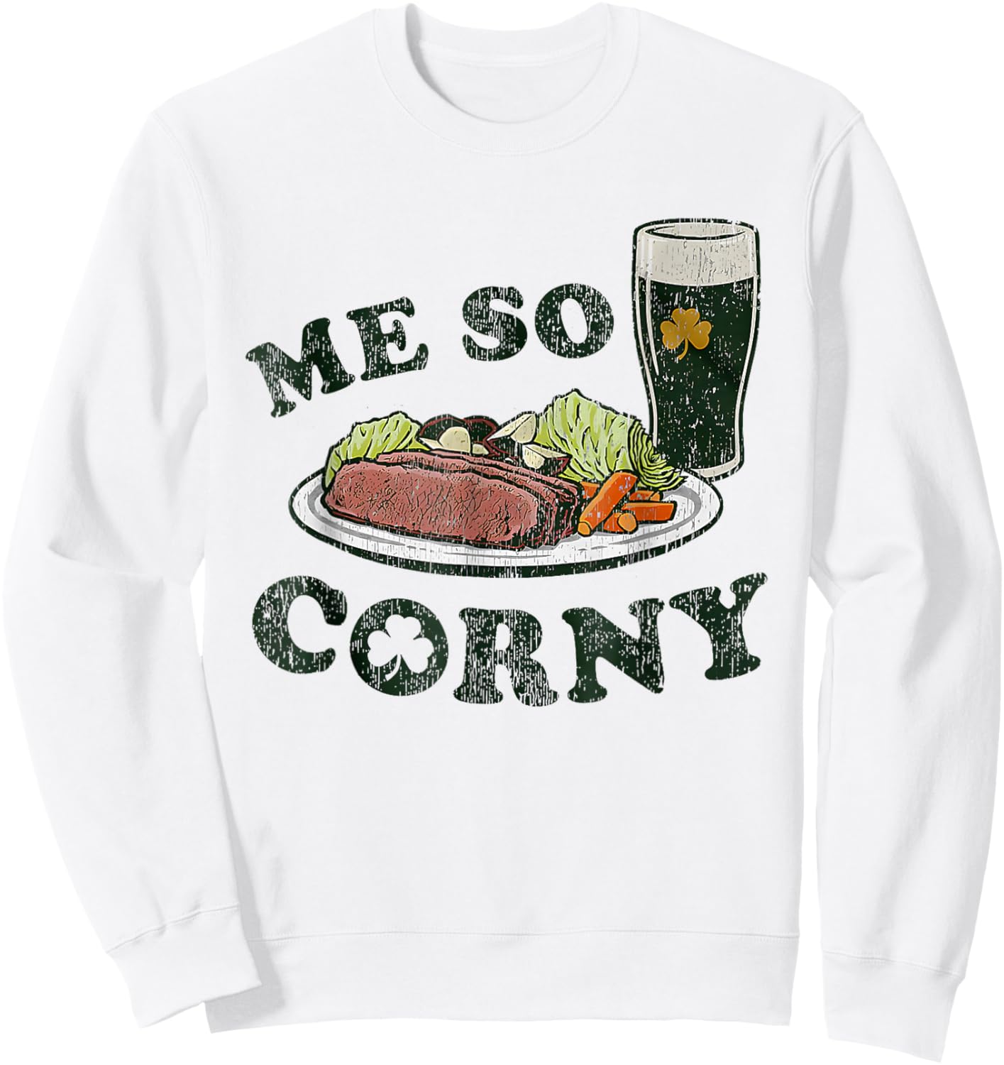 St Patrick's Day Sweatshirt - Sweatshirt | White