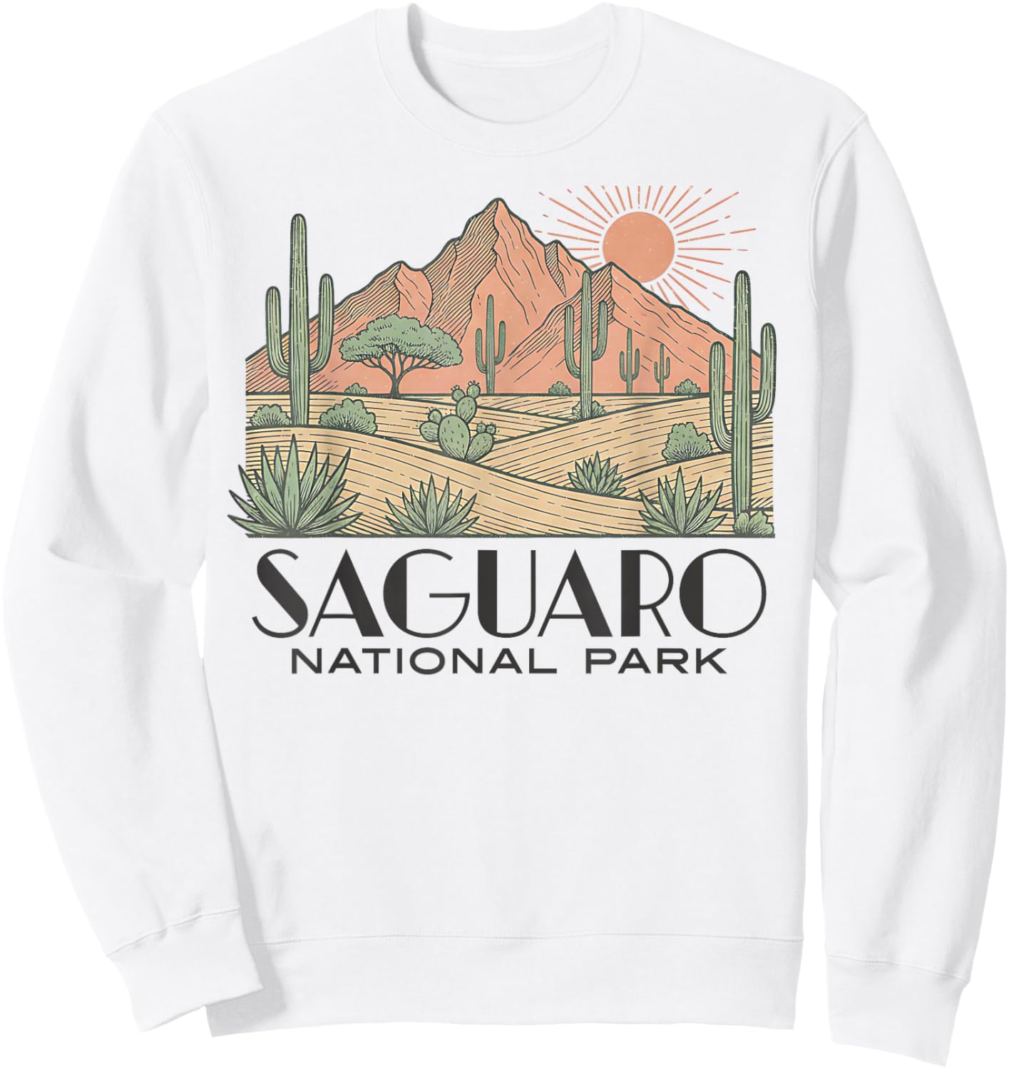 Saguaro National Park Sweatshirt - Sweatshirt | White