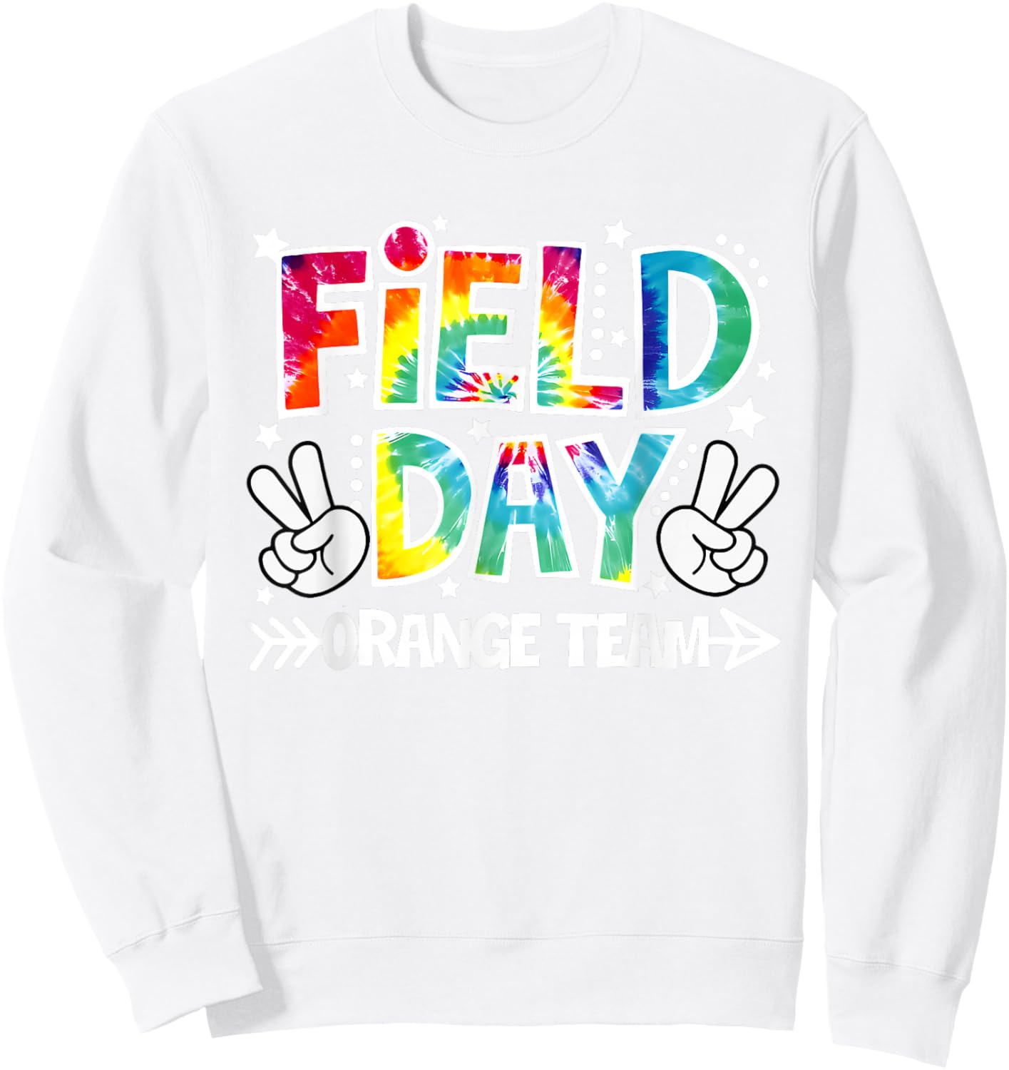 Field Day Orange Team Funny for Teacher Kids Field Day Games Sweatshirt - Sweatshirt | White