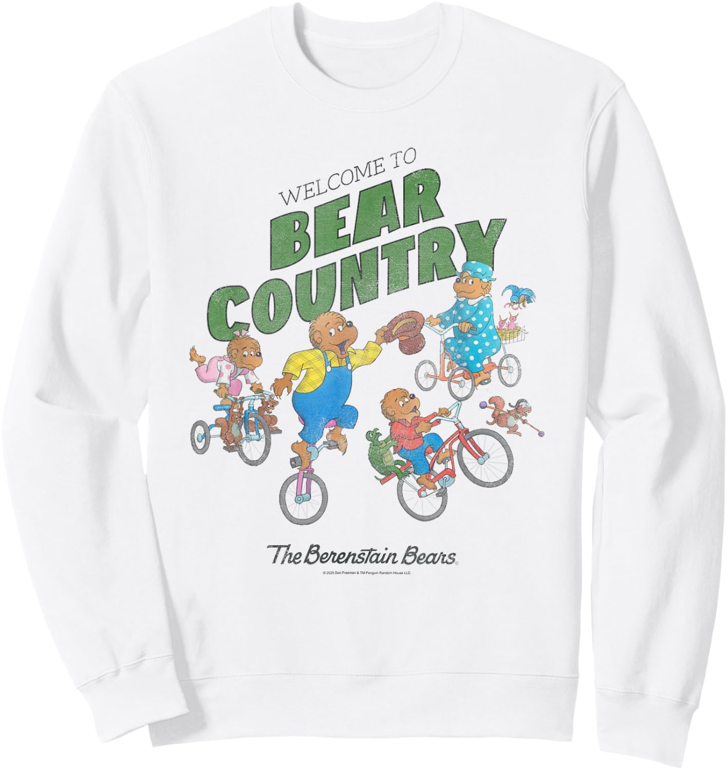 The Berenstain Bears Welcome to Bear Country Vintage Book Sweatshirt - Sweatshirt | White