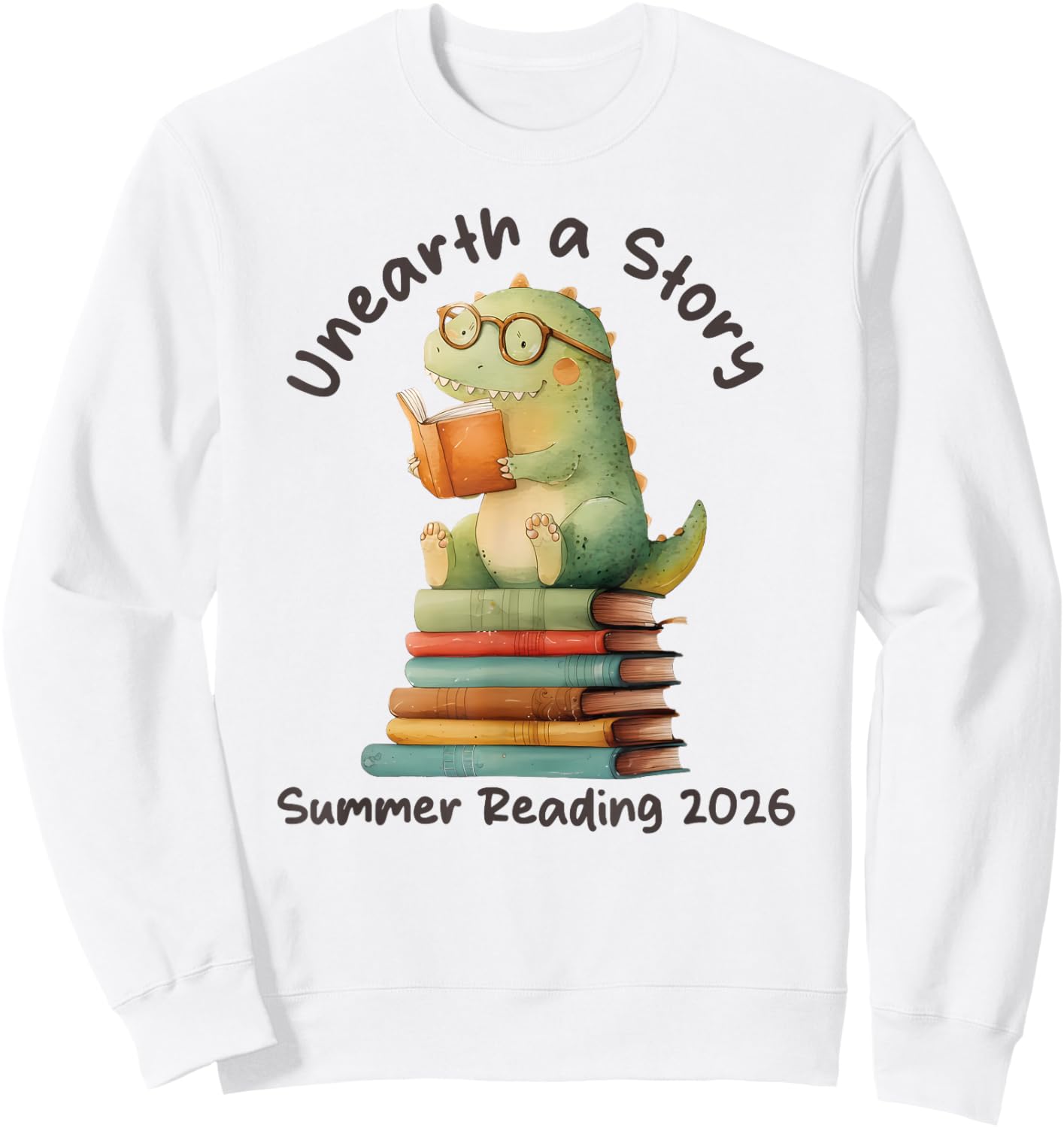 Unearth a Story Summer Reading 2026 Men Women Kids Sweatshirt - Sweatshirt | White