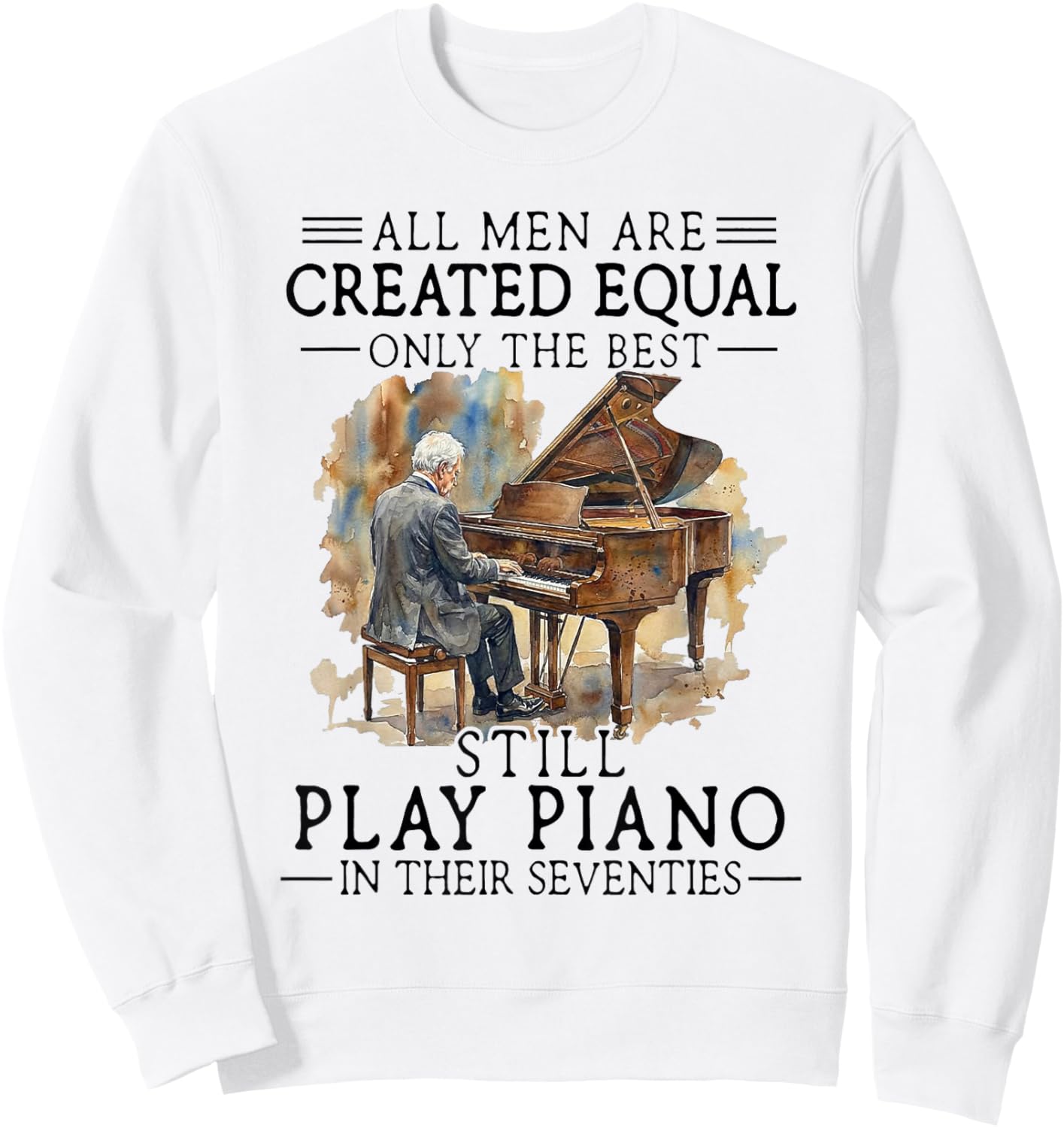 Old Man - All Men are Created Equal Sweatshirt - Sweatshirt | White