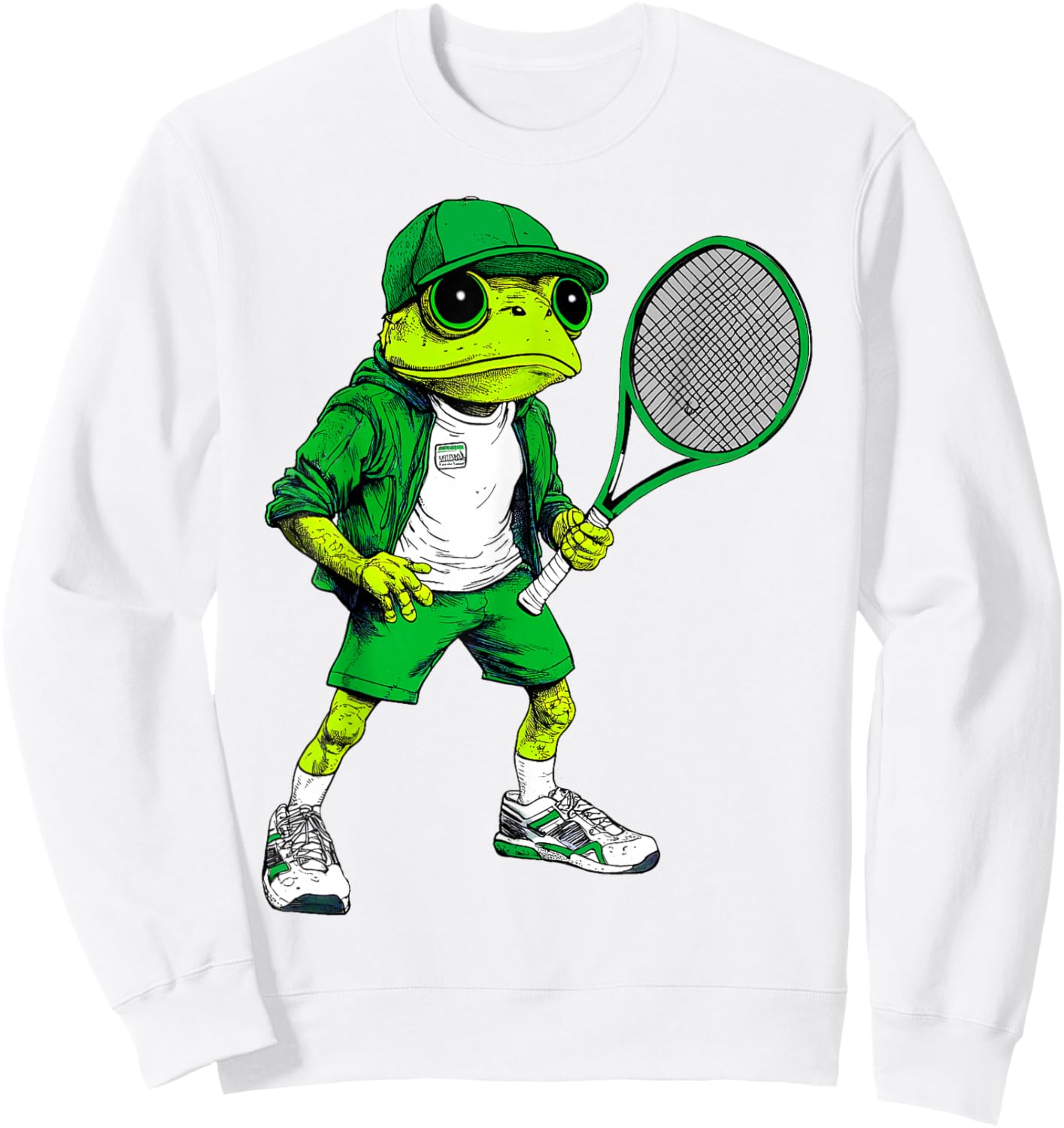 Frog Tennis Sweatshirt - Sweatshirt | White