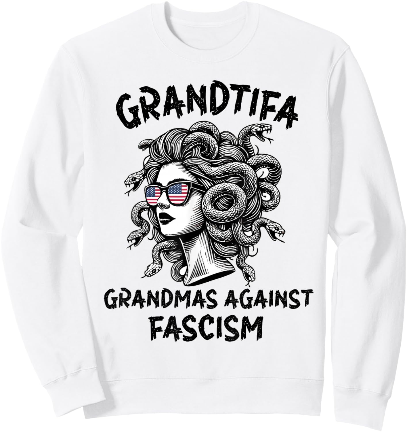 Protest Medusa Feminist Sweatshirt - Sweatshirt | White