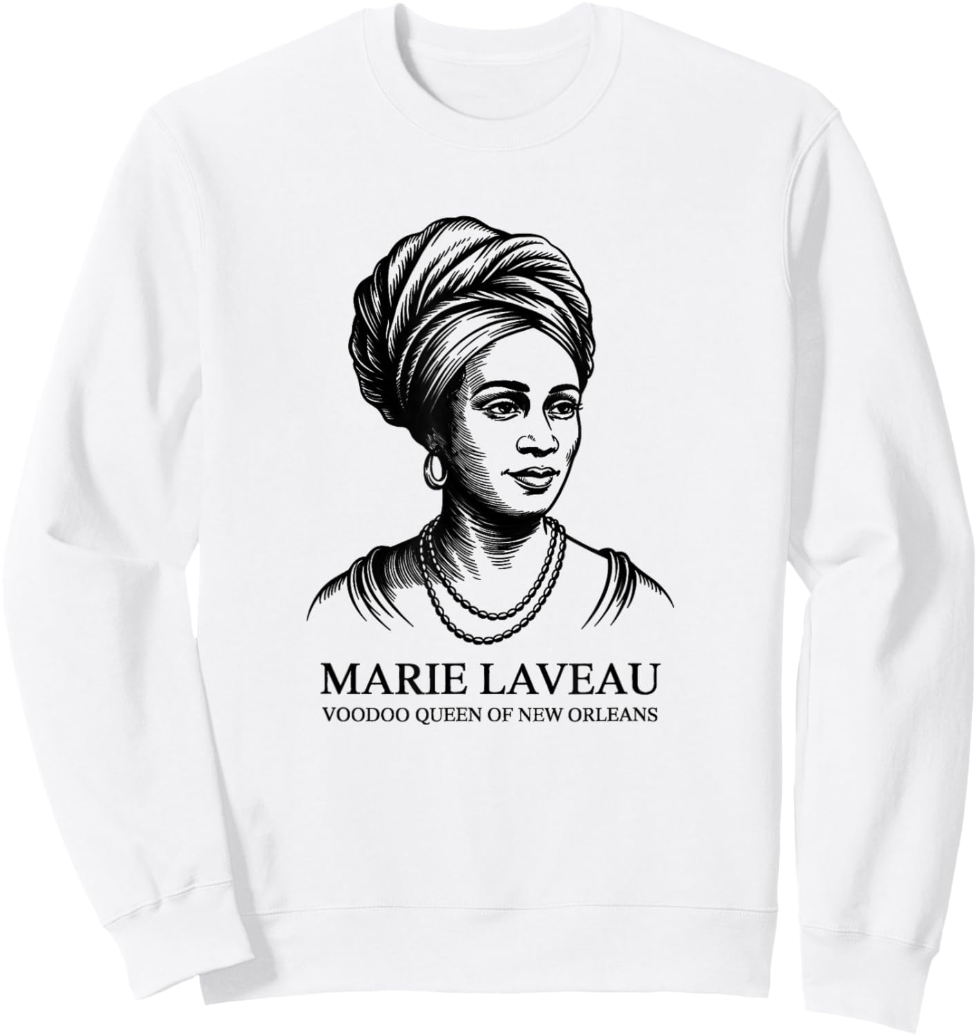 Marie LAVEAU Voodoo Queen Sweatshirt - Sweatshirt | White