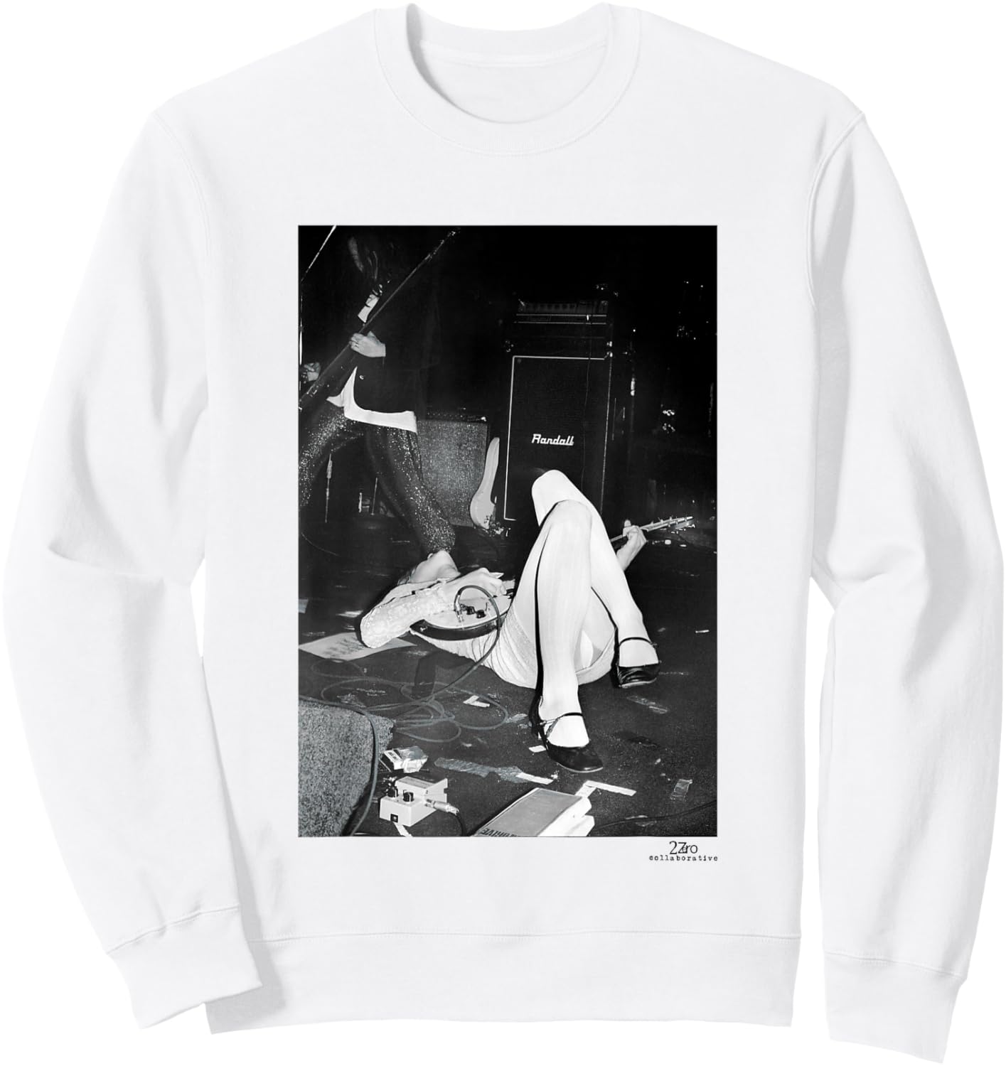 Hole Live Courtney Love Club Lingerie LA by Phil Nicholls Sweatshirt - Sweatshirt | White