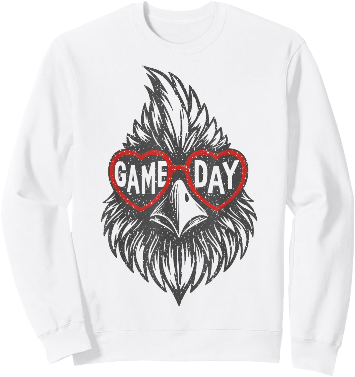Vintage Retro Cardinal Name Game Day Gift Women Kid Sweatshirt - Sweatshirt | White