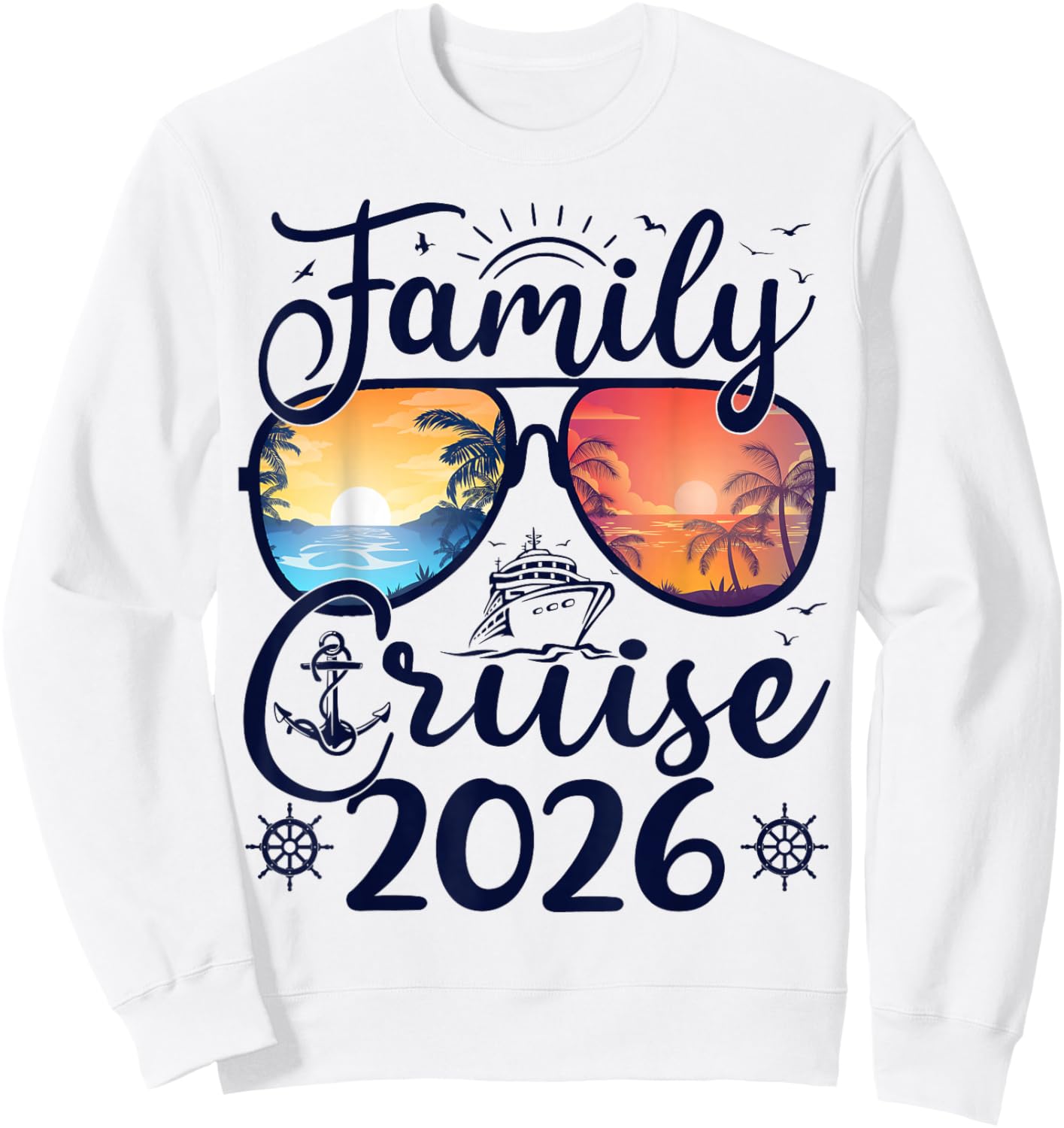 Family Cruise 2026 Summer Vacation Matching Family Cruise Sweatshirt - Sweatshirt | White