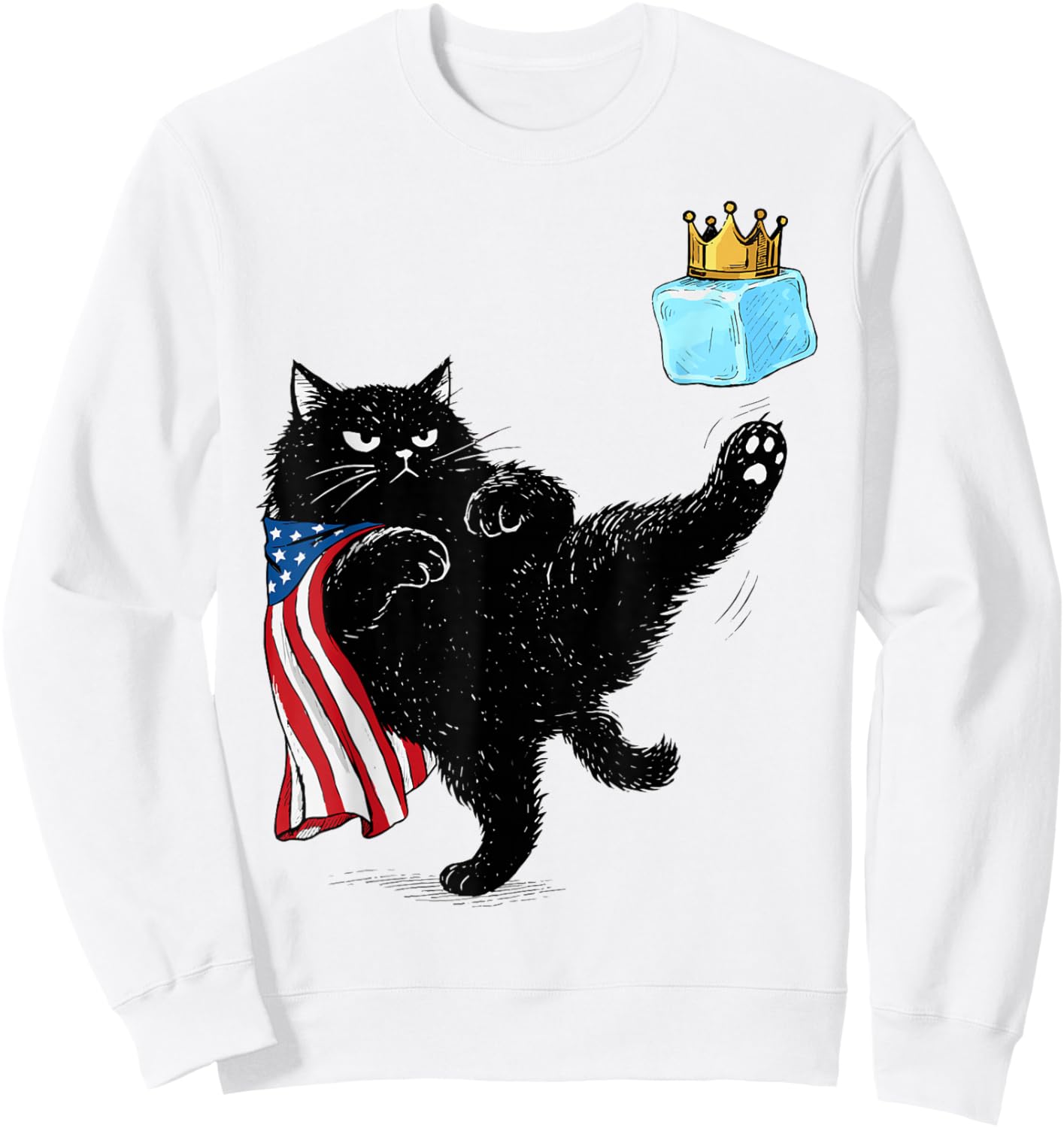 Abolish ICE Cat Resist Sweatshirt - Sweatshirt | White