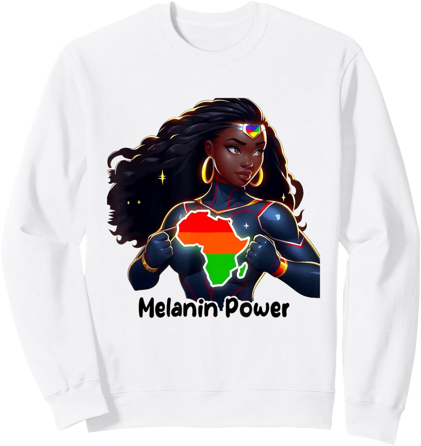Black History Month Melanin Queen Strong Black Woman Pride Sweatshirt - Sweatshirt | White