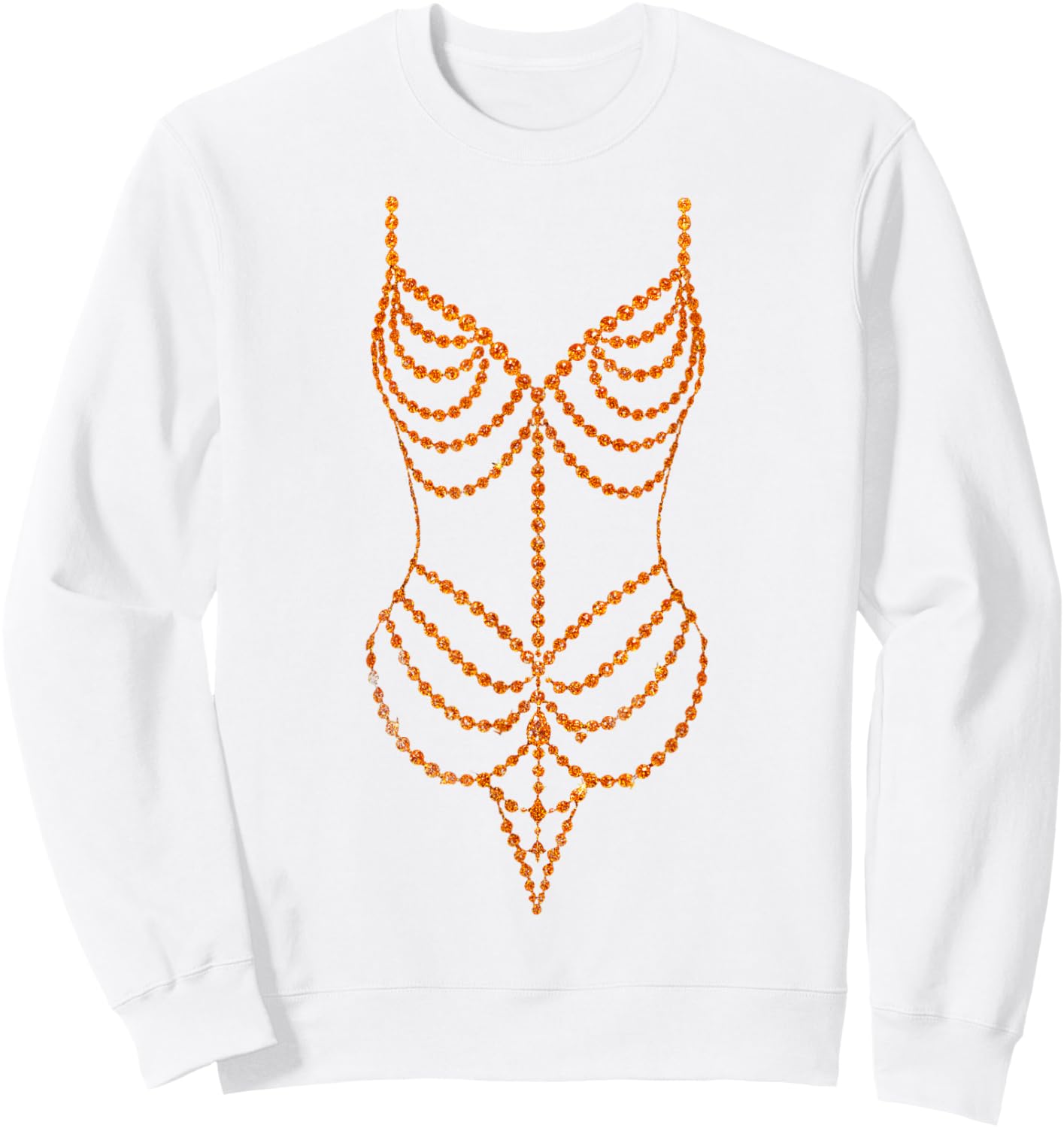 Showgirl Halloween Costume Sweatshirt - Sweatshirt | White